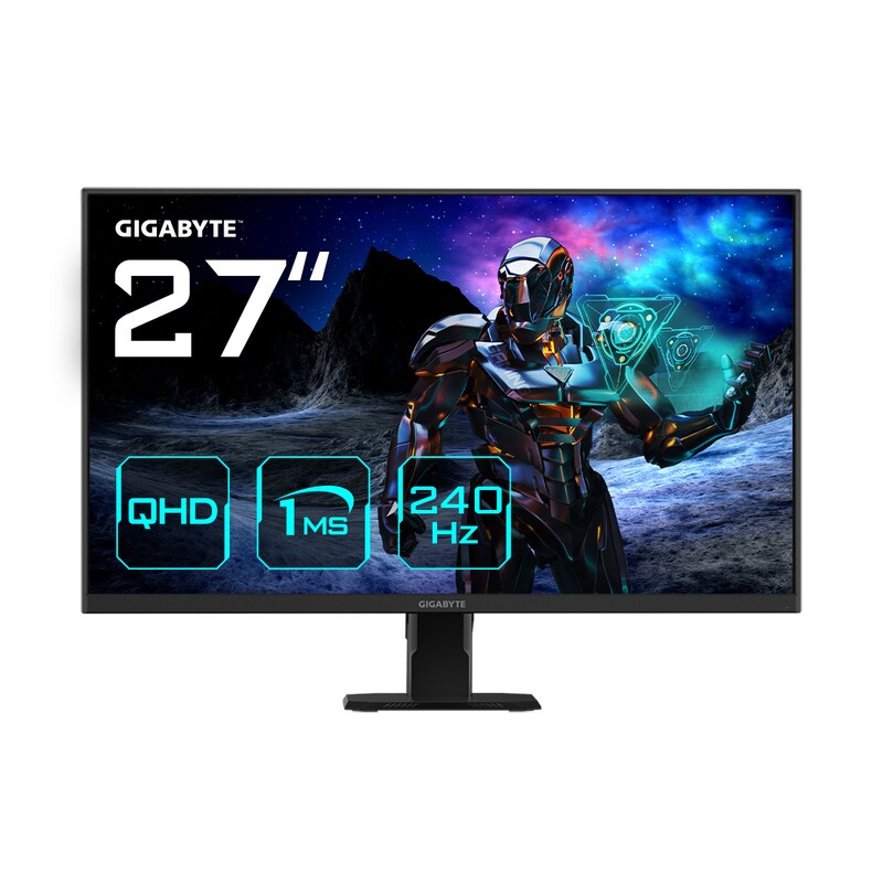 GIGABYTE Gaming-Monitor »GS27Q X« 68, 5 cm/27 ′′ 2560 x 1440 px QHD 1 Reaktionszeit 300 Hz schwarz Neigbar, AMD Free-Sync Premium, HDR Ready