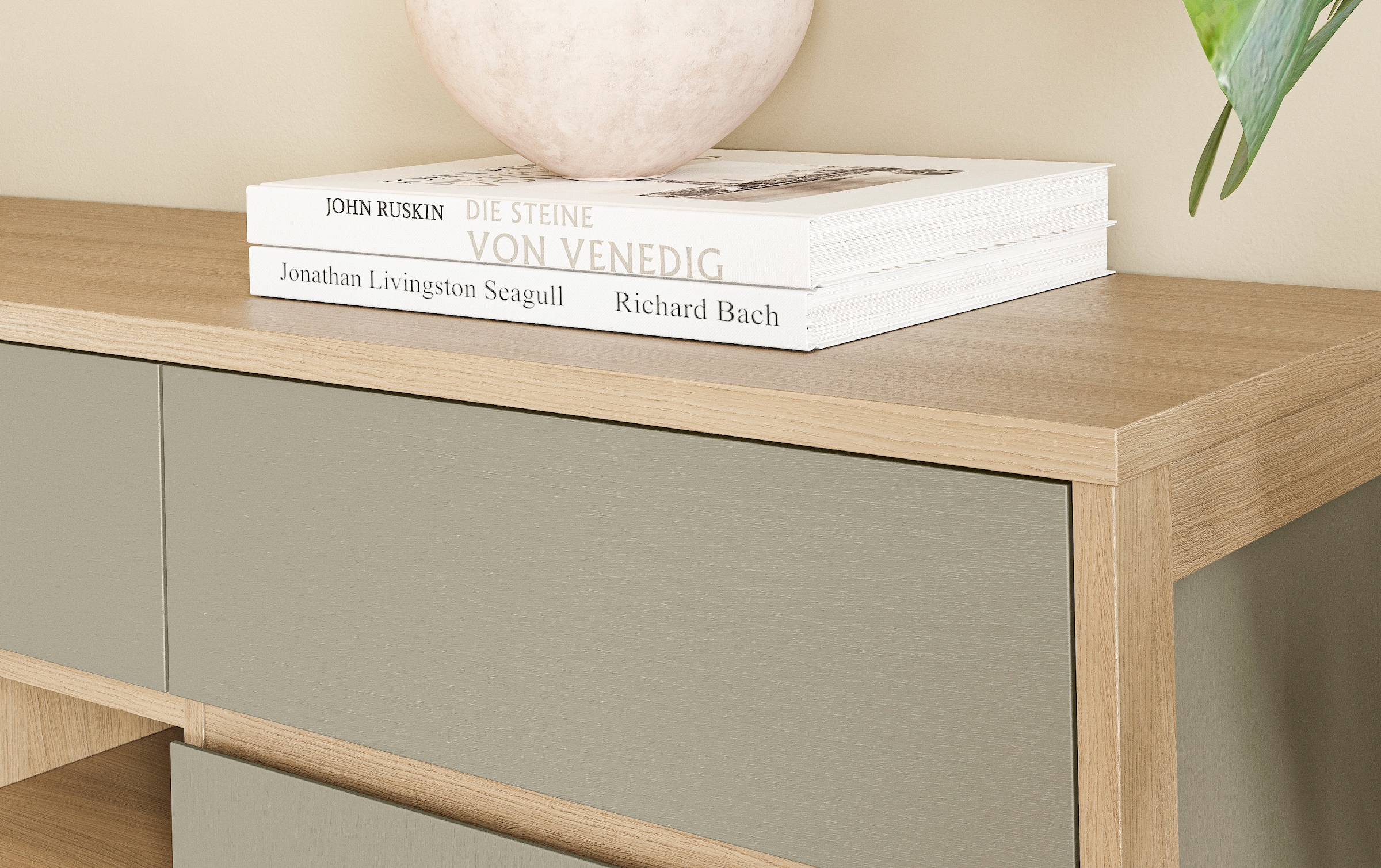 Home affaire Highboard »Stranda, moderner Schrank, Stauraumelement im Scandic-Style«, elegante Rahmenoptik, ausreichend Stauraum, vielseitig einsetzbar