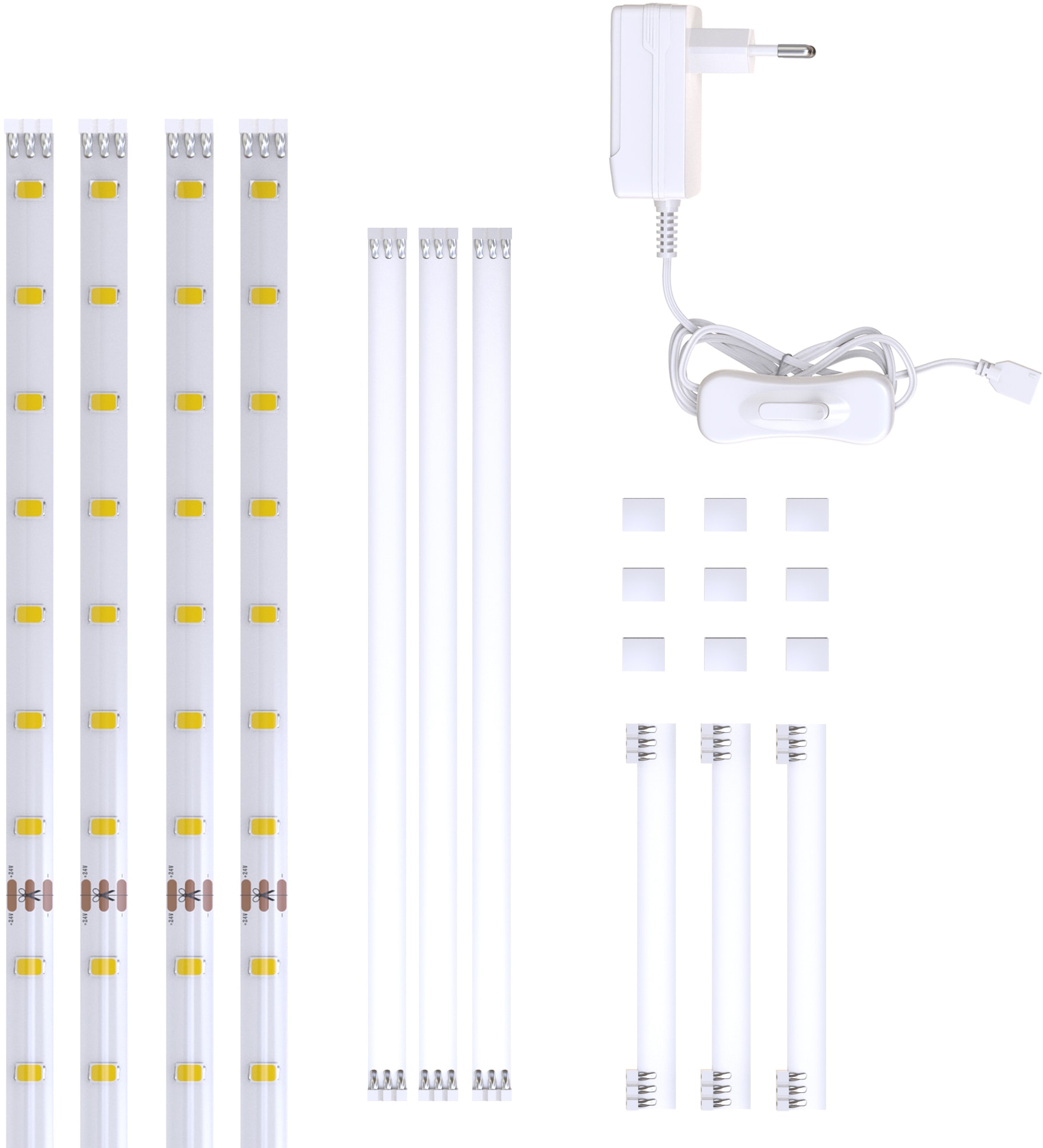 Streifen Verbinder 4 Unterbauleuchte »Lacerta«, Band jetzt B.K.Licht LED 2m %Sale inkl. im Set LED-Streifen