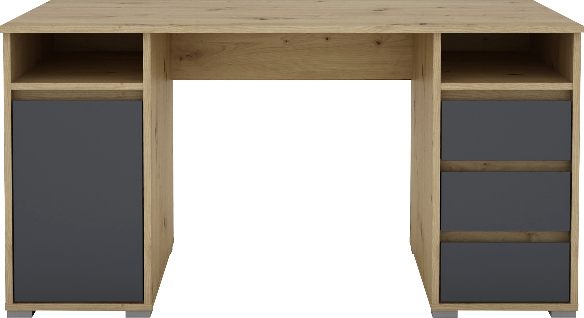 Homexperts Schreibtisch »Loop«, mit 3 Schubkästen und 1 Tür