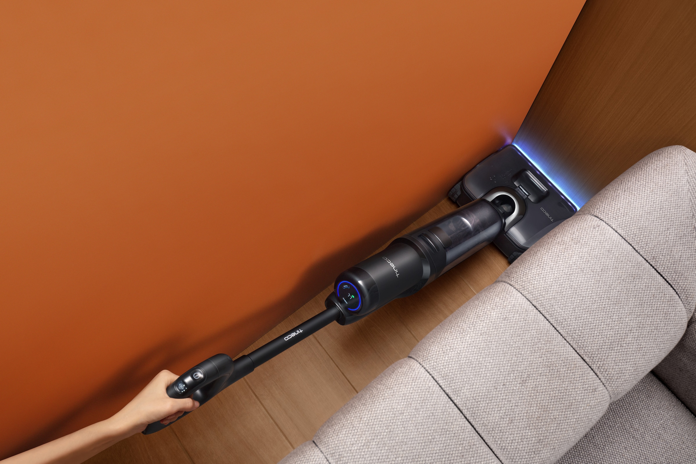 Tineco Nass-Trocken-Sauger »FLOOR ONE S7 Stretch Steam Plus mit 160°C Dampfreinigung« Selbstantrieb, 80 Minuten