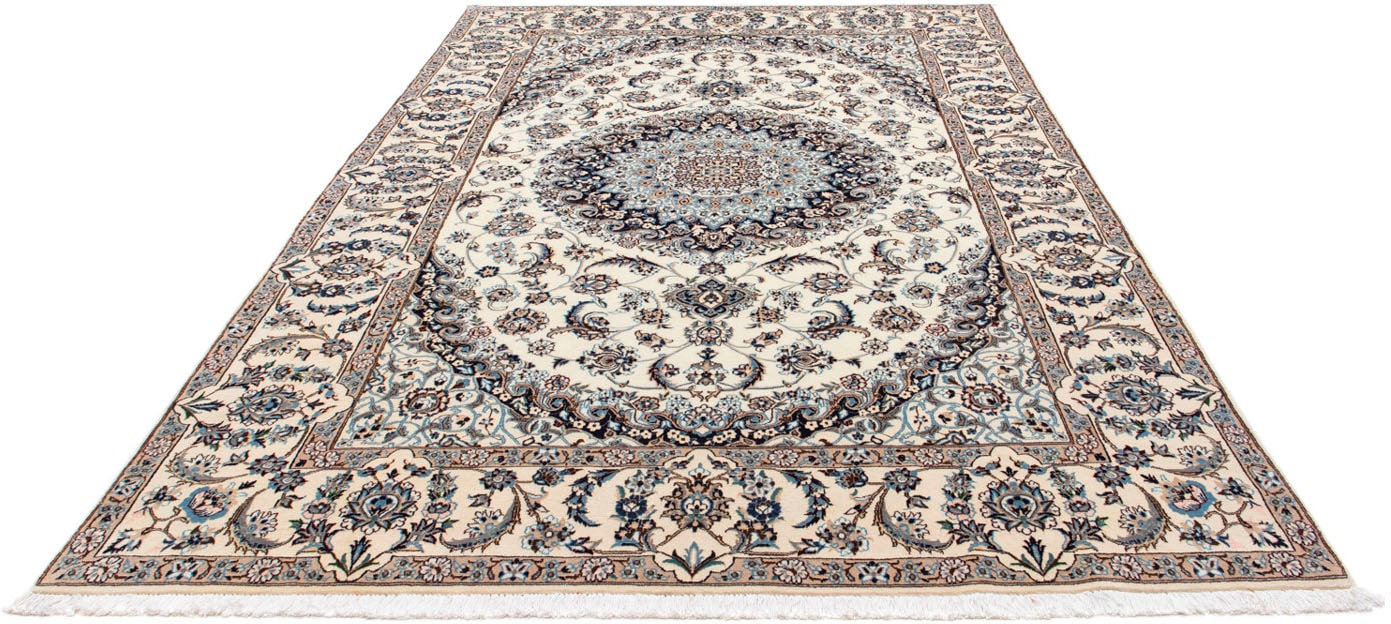 morgenland Wollteppich »Nain 9la Medaillon Beige 295 x 194 cm«, rechteckig, günstig online kaufen