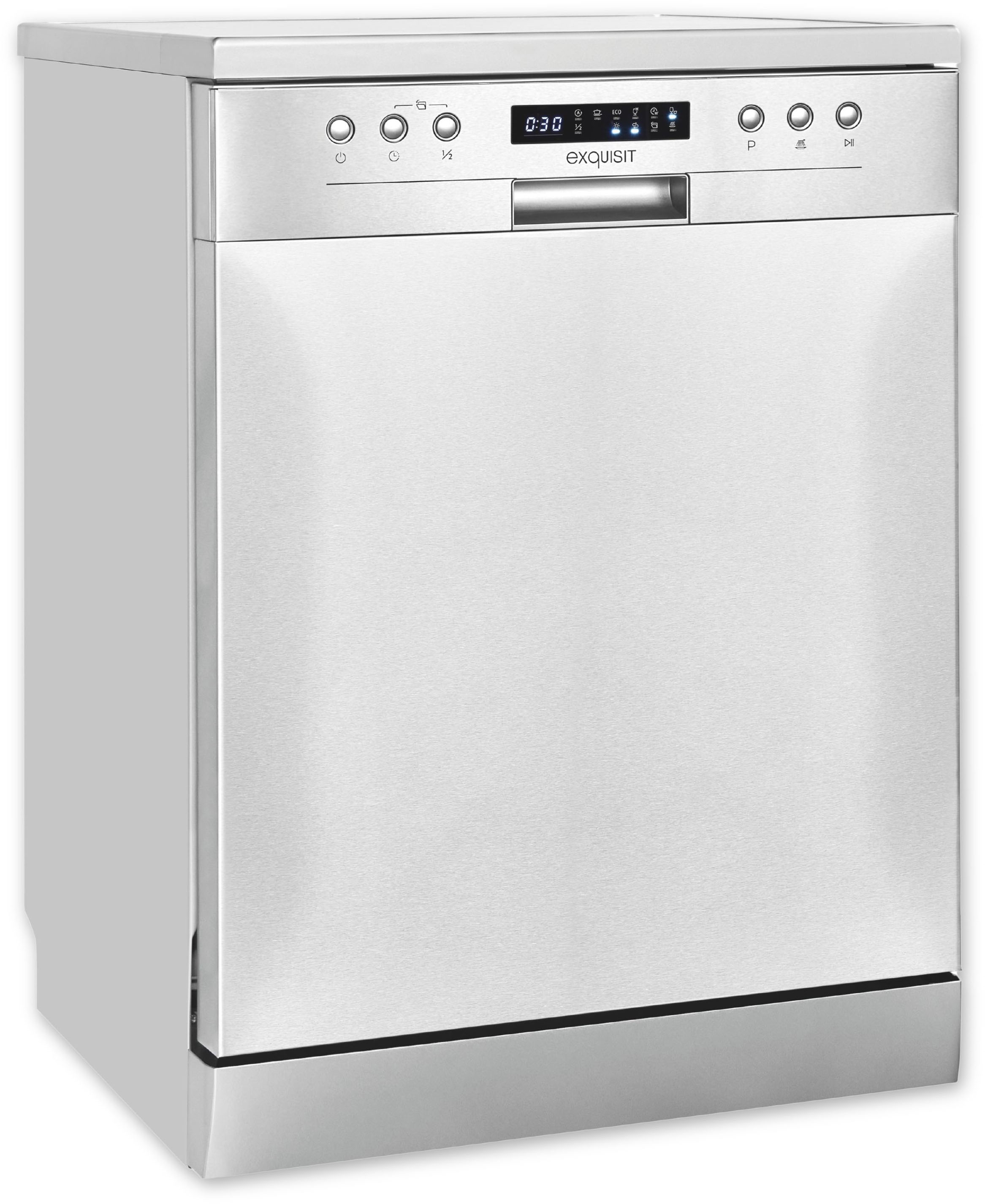 exquisit Standgeschirrspüler »GSP9414-030D inox«, 14 Maßgedecke günstig online kaufen