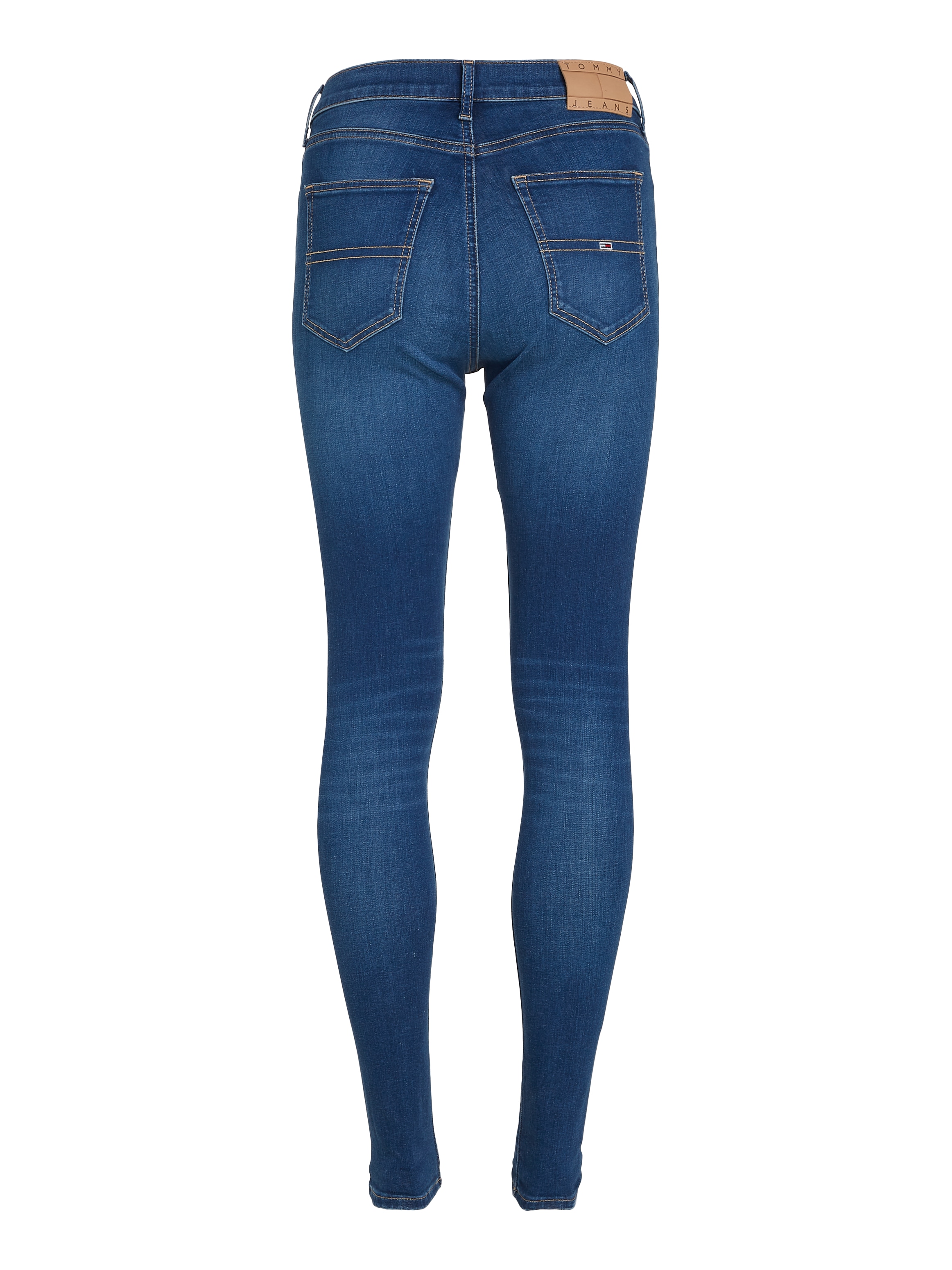 Tommy Jeans Bequeme Jeans »Sylvia Skinny Slim Jeans Hohe Leibhöhe«, mit Ledermarkenlabel
