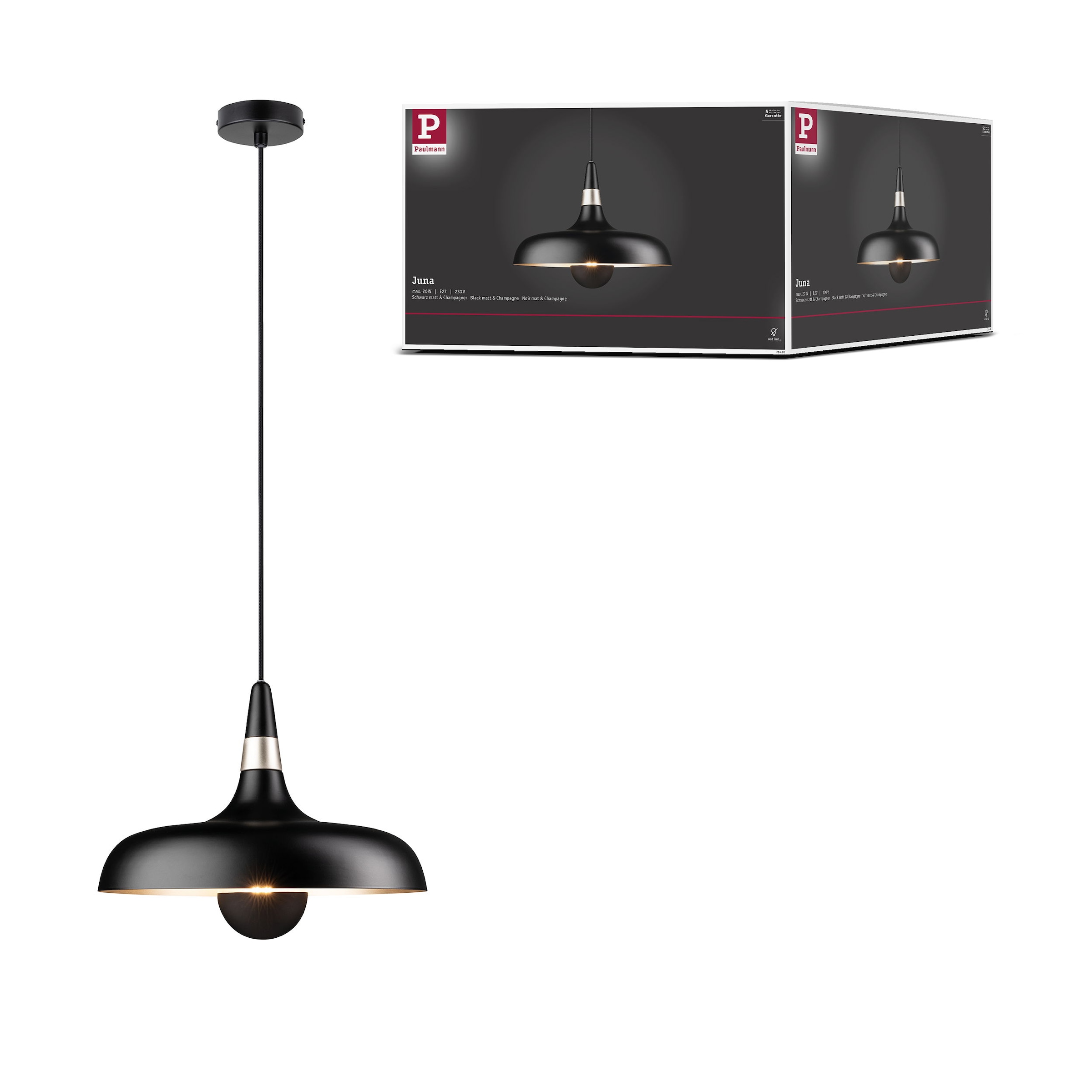 Paulmann Pendelleuchte »Juna« E27 1 Stk. E27, dimmbar