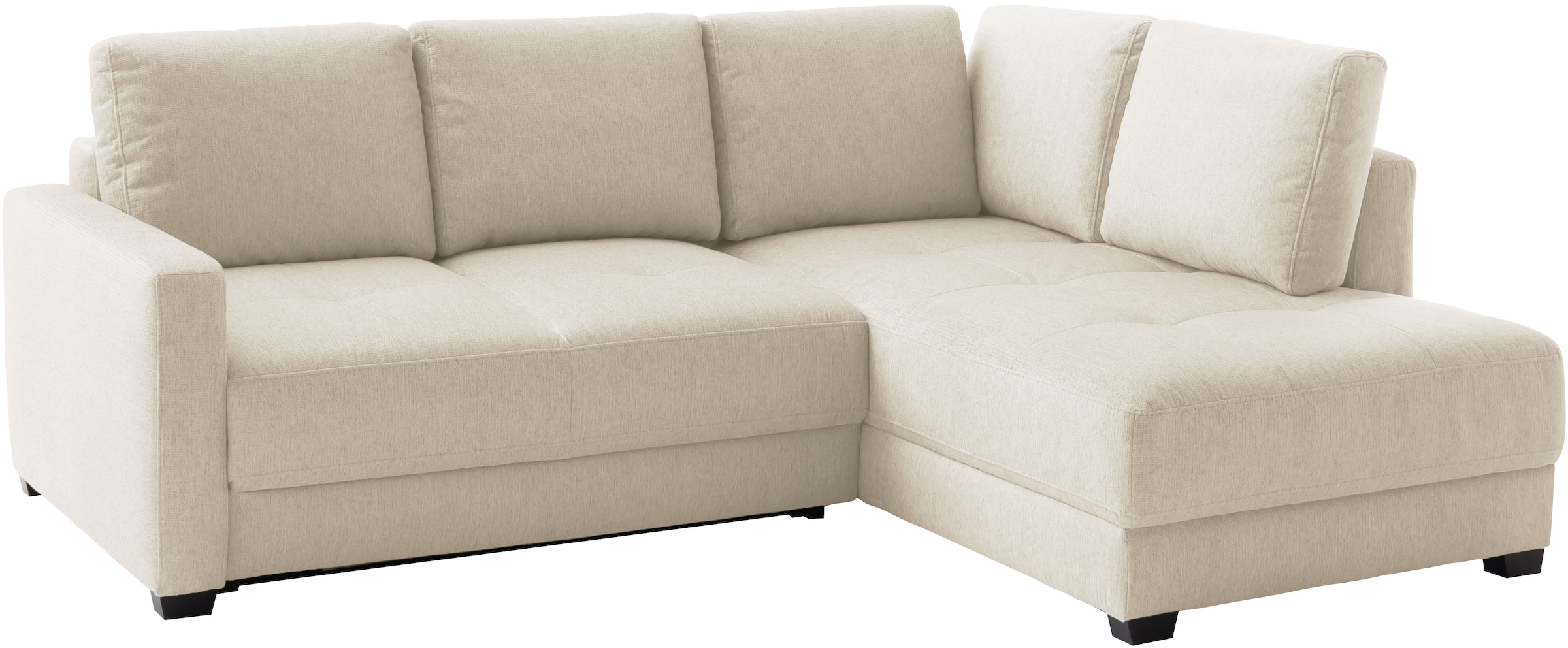 Mr. Couch Ecksofa »Pierre, L-Form mit BoxSpring« Mit Boxpring-Taschenfederkern