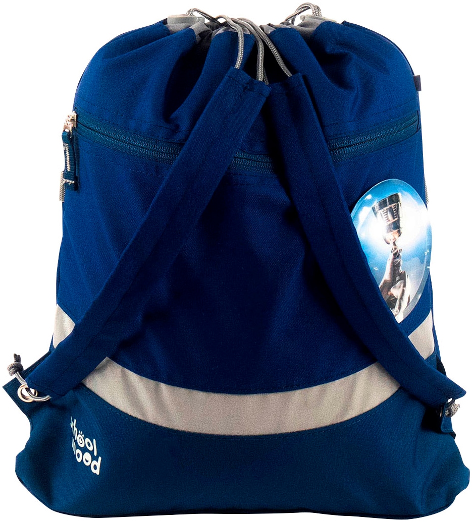 SCHOOL-MOOD® Schulranzen »Champion, Paul (Fußball)«, retroreflektierende Flächen, aus recyceltem Material