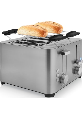 PRINCESS Toaster »142403«, 4 kurze Schlitze, 1500 W, Edelstahl, 4 kleine Scheiben,... kaufen