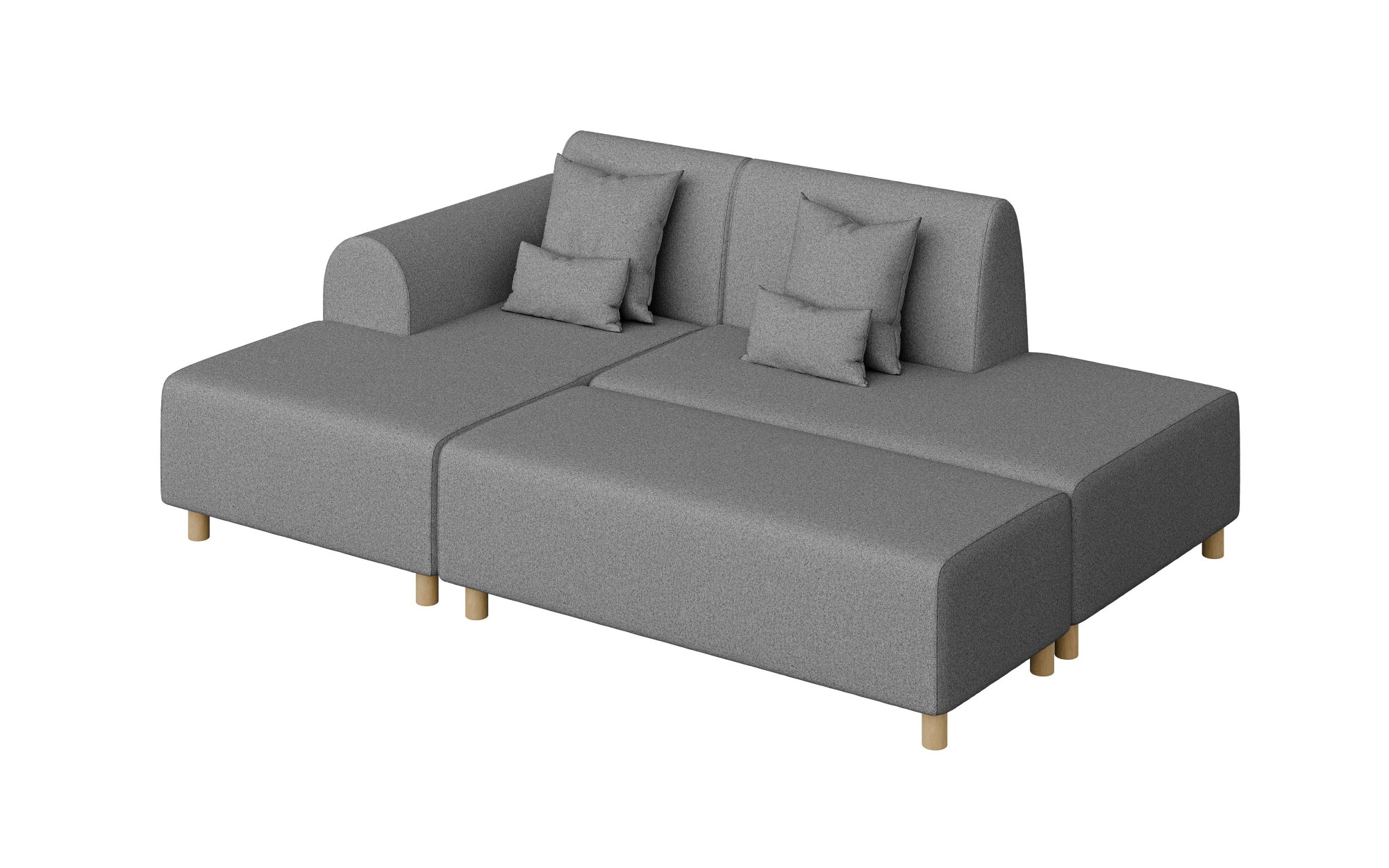 INOSIGN Ecksofa »Suyala«, L-Form mit Hocker