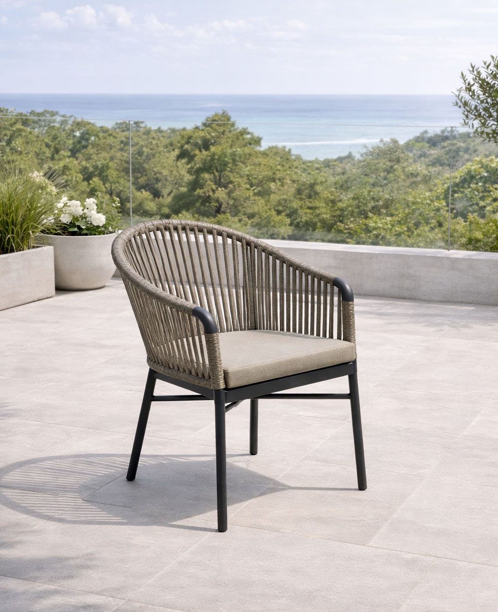 Destiny Garten-Essgruppe »TORNO SAN MARINO« Set, 5 tlg. Essgruppe 4 Se + Tisch 180x90 cm RE, anth.