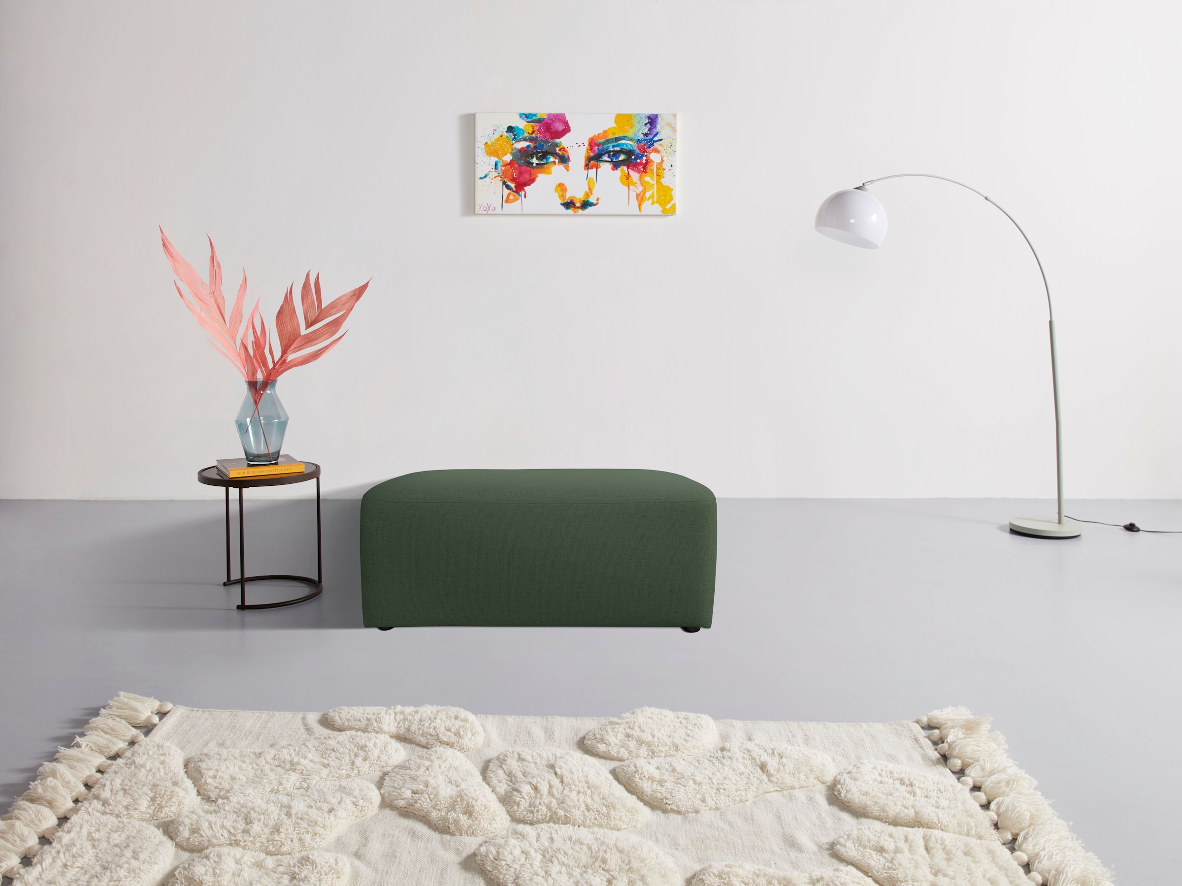 INOSIGN Polsterhocker »Koa, Hocker, passend zur Modulserie KOA«, in Webstof günstig online kaufen