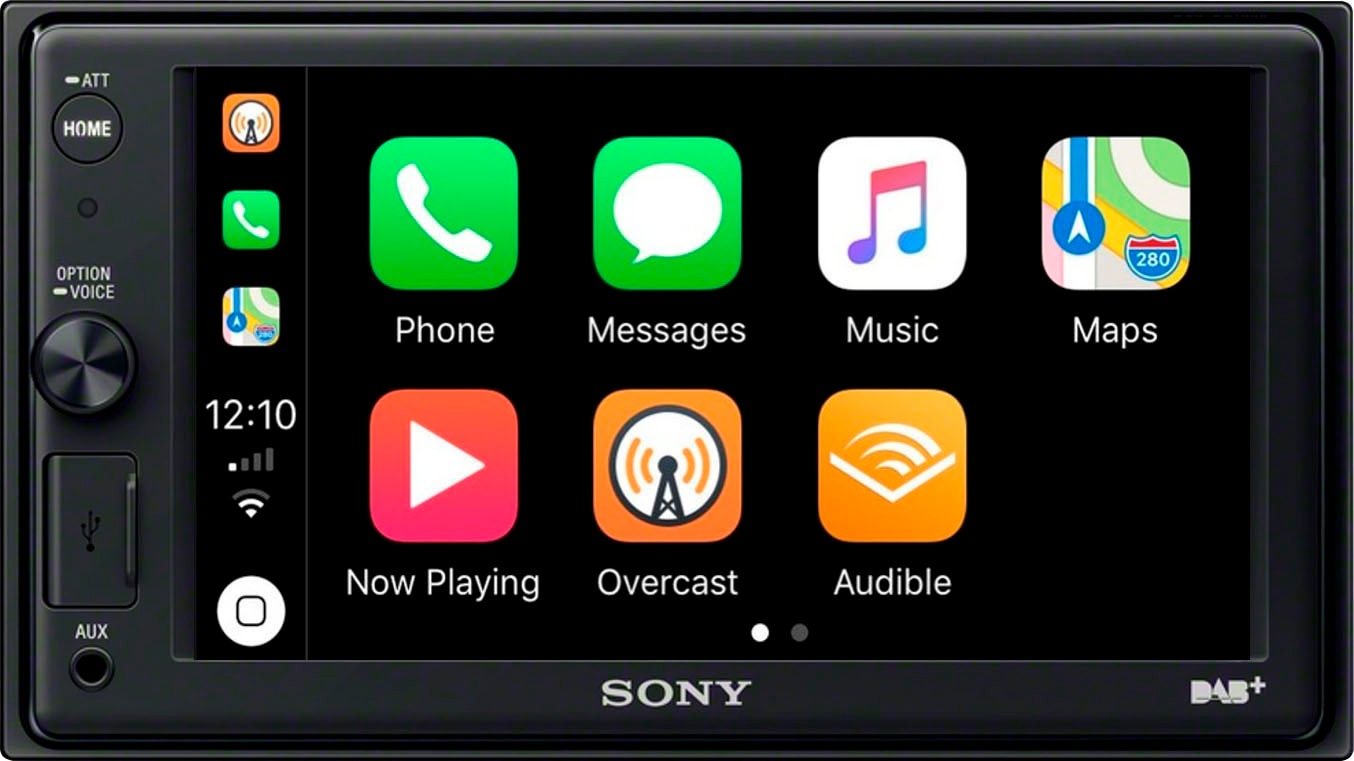 Sony Autoradio »XAVAX1005KIT«, (A2DP Bluetooth-AVRCP Bluetooth-Bluetooth Digitalradio (DAB+) 55 W), mit Apple CarPlay und Bluetooth