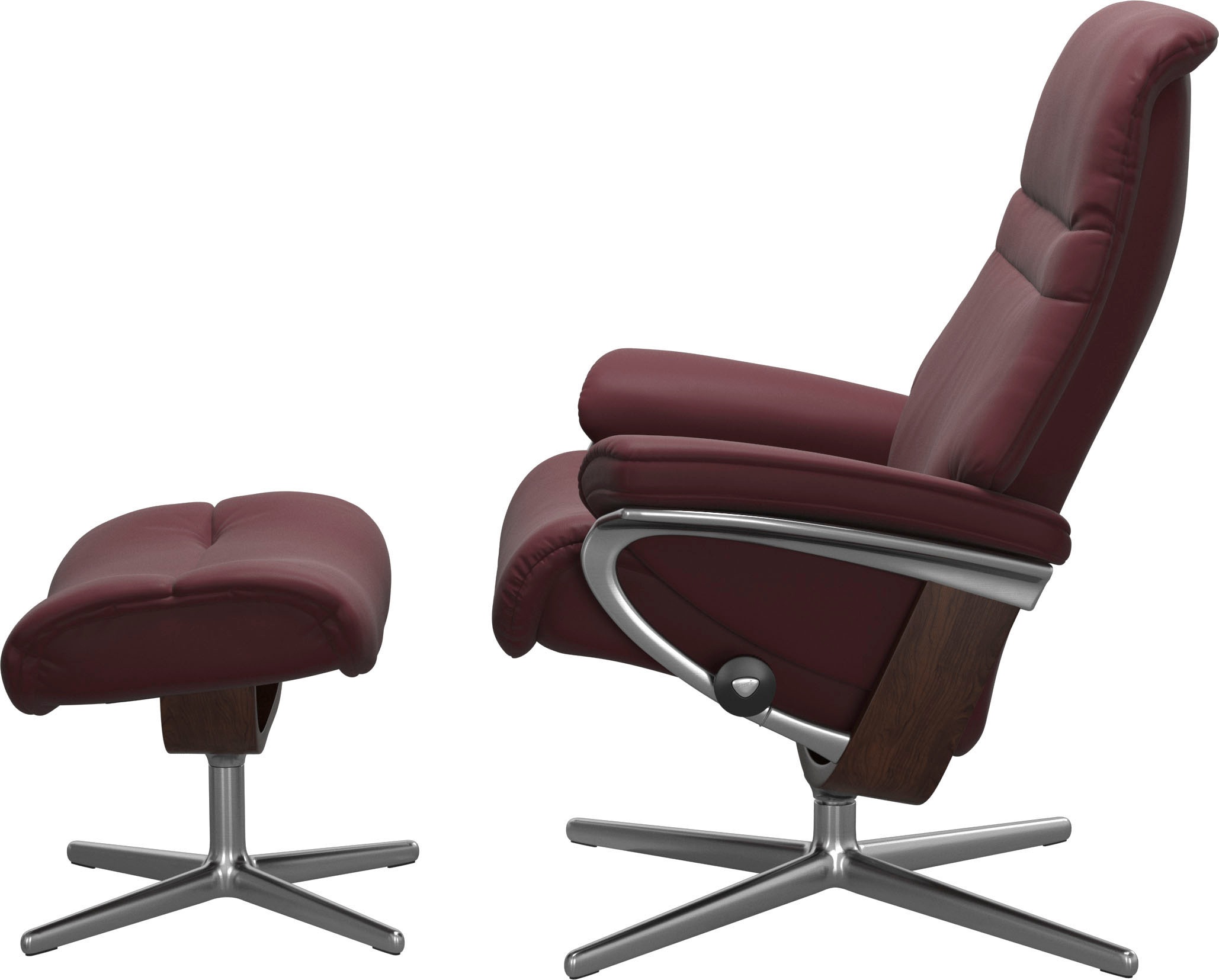 Stressless® Relaxsessel »Sunrise«, mit Cross Base, Größe S, M & L, Holzakzent Braun