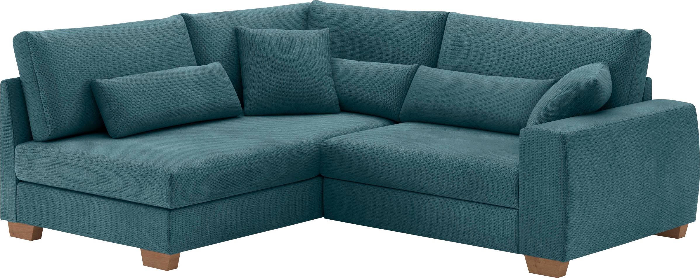 Mr. Couch Ecksofa »Helena L-Form«, Mit Federkern, wahlweise mit Bettfunktion und Taschenfederkern