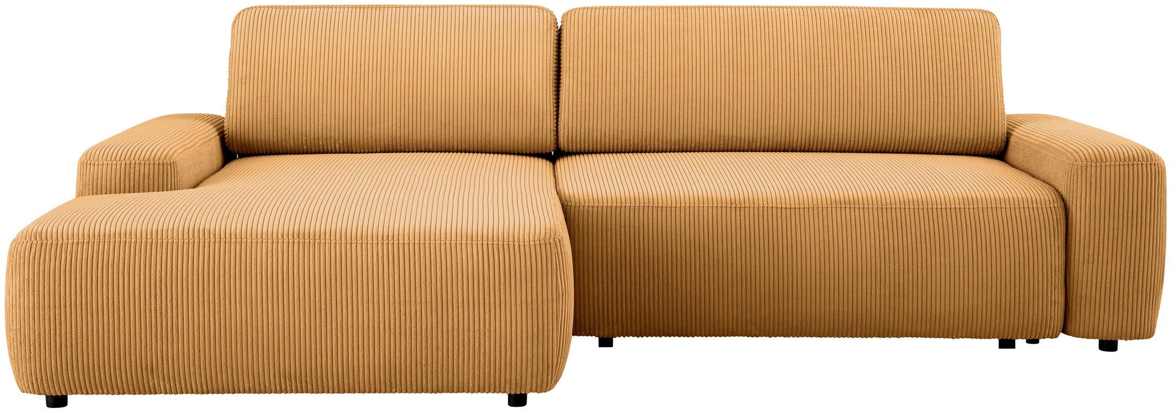 Home affaire Ecksofa »TORGE (264cm), Schlafsofa in Cord, Samtvelours o Stru günstig online kaufen