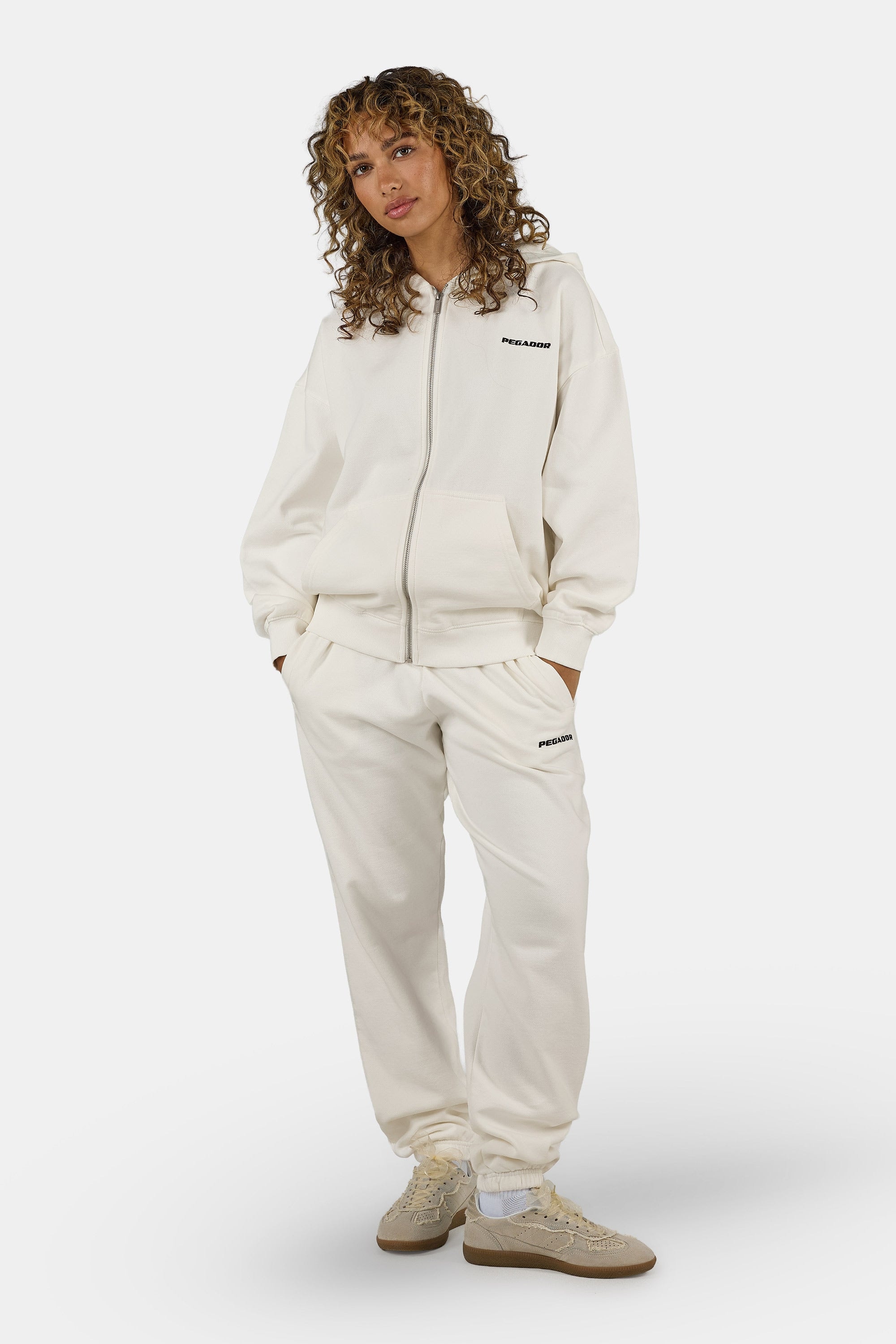 PEGADOR Kapuzensweatjacke »Clarita Oversized Sweatjacket« Baumwollmischung, oversize