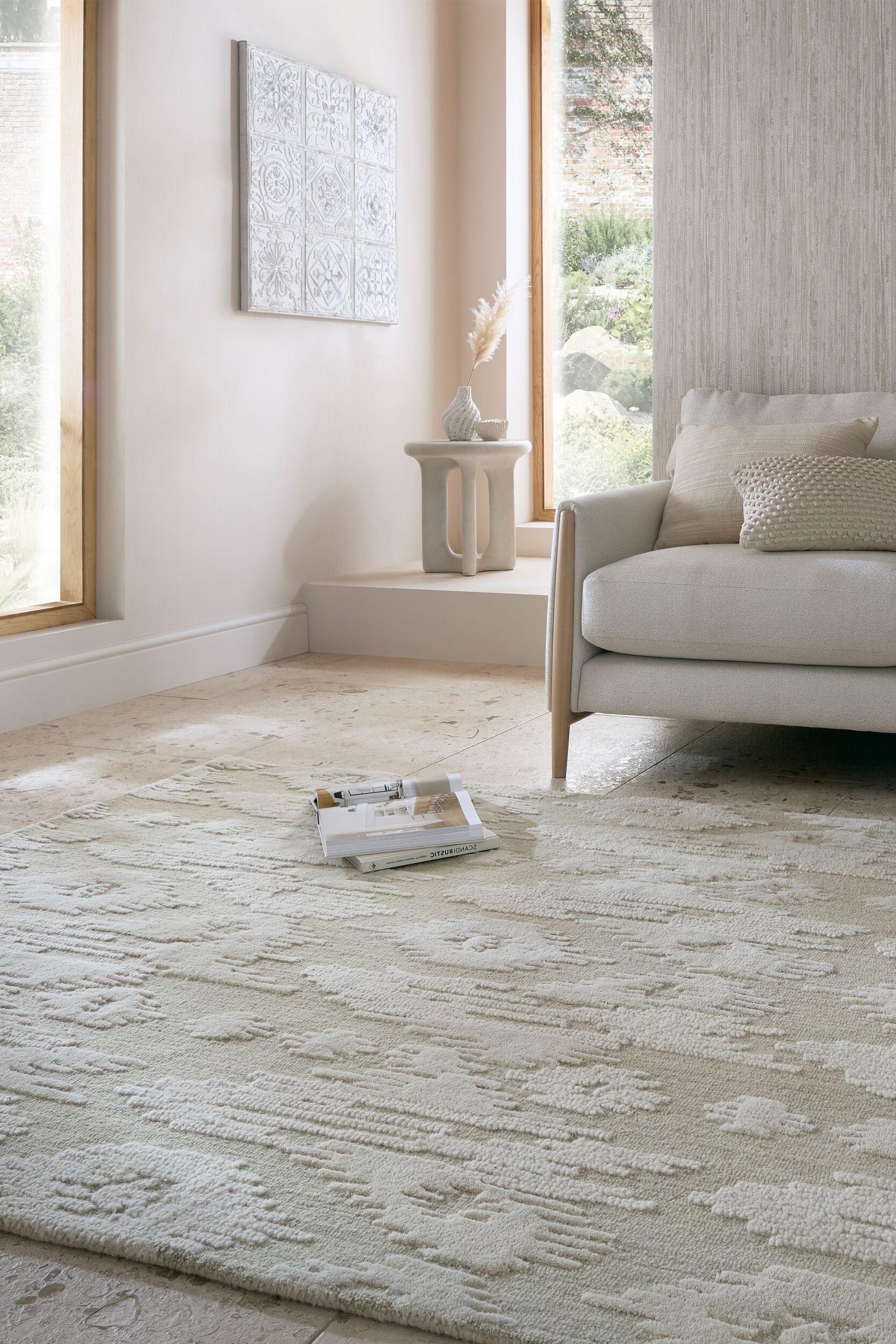 FLAIR RUGS Wollteppich »Dion Ikat«, rechteckig, 8 mm Höhe, mit modernem Ika günstig online kaufen