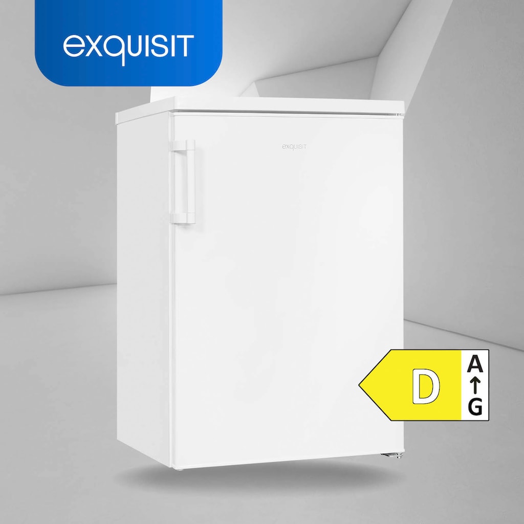 exquisit Kühlschrank »KS16-4-H-010E weiss«, KS16-4-H-010E weiss, 85 cm hoch, 56 cm breit