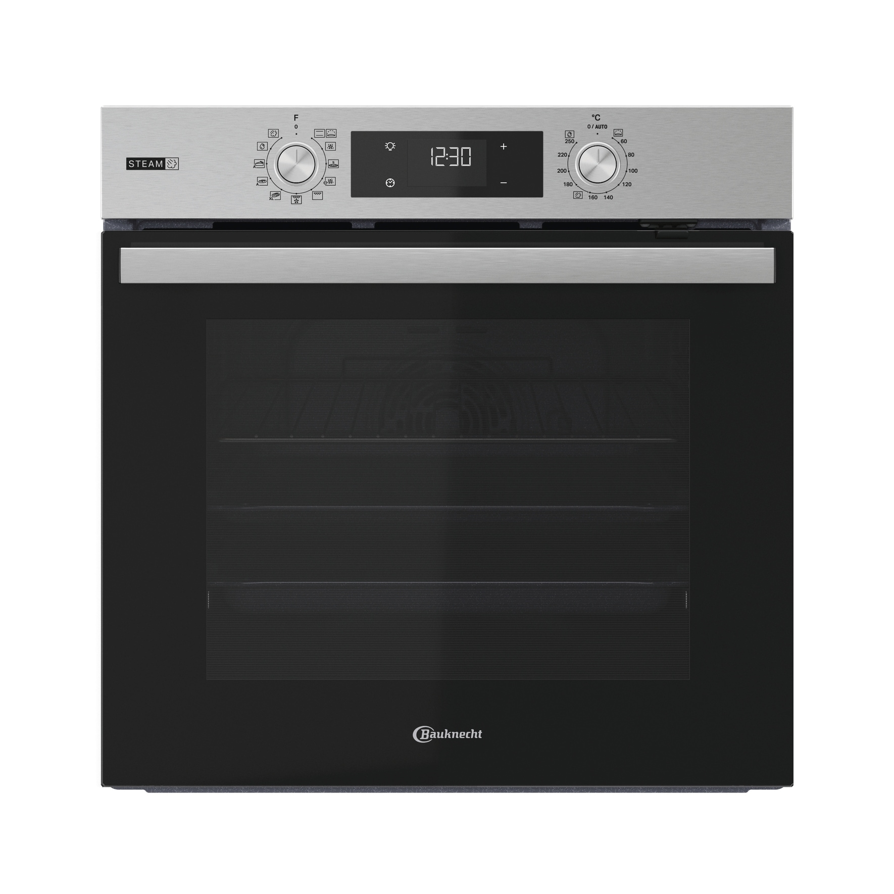 BAUKNECHT Backofen-Set »BAKO 760 Steam IN«, mit 1-fach-Teleskopauszug, (Set, 2 St.), GentleSteam - für ein saftiges Inneres und ein knuspriges Äußeres