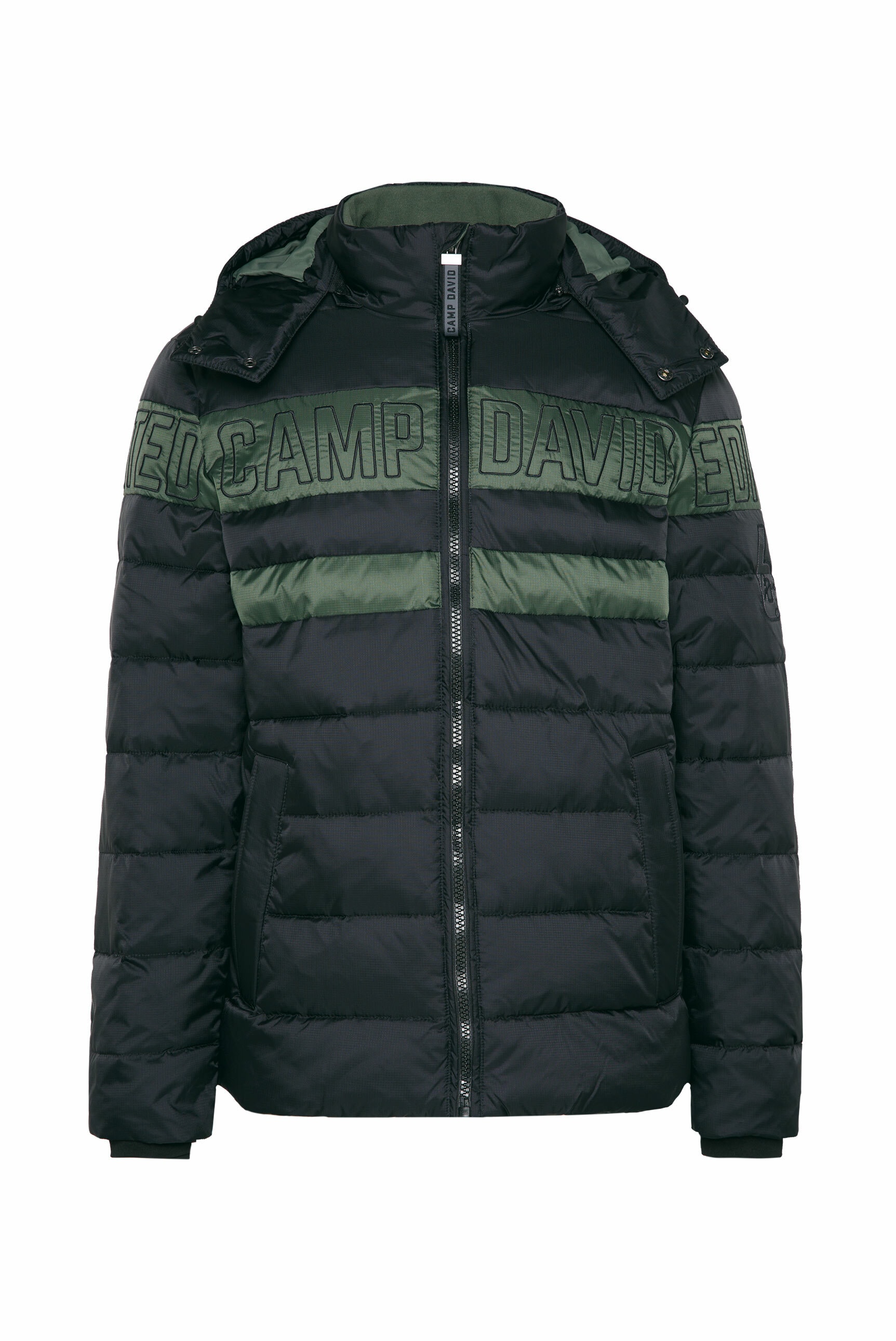 CAMP DAVID Winterjacke, mit Kapuze, mit verstellbarem Gummizug im Saum