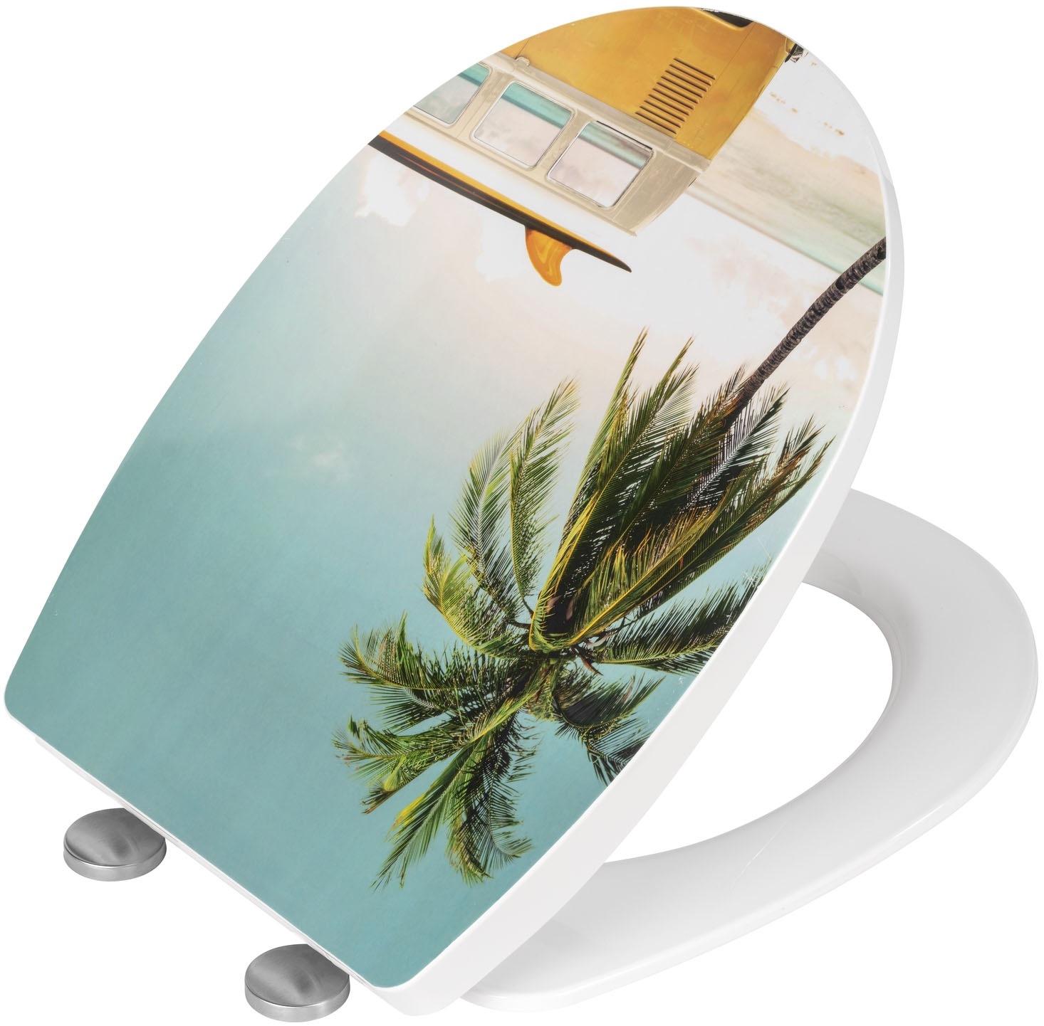 WENKO WC-Sitz »Corbara« hochglänzender Toilettensitz, belastbar bis 350 kg, Absenkautomatik