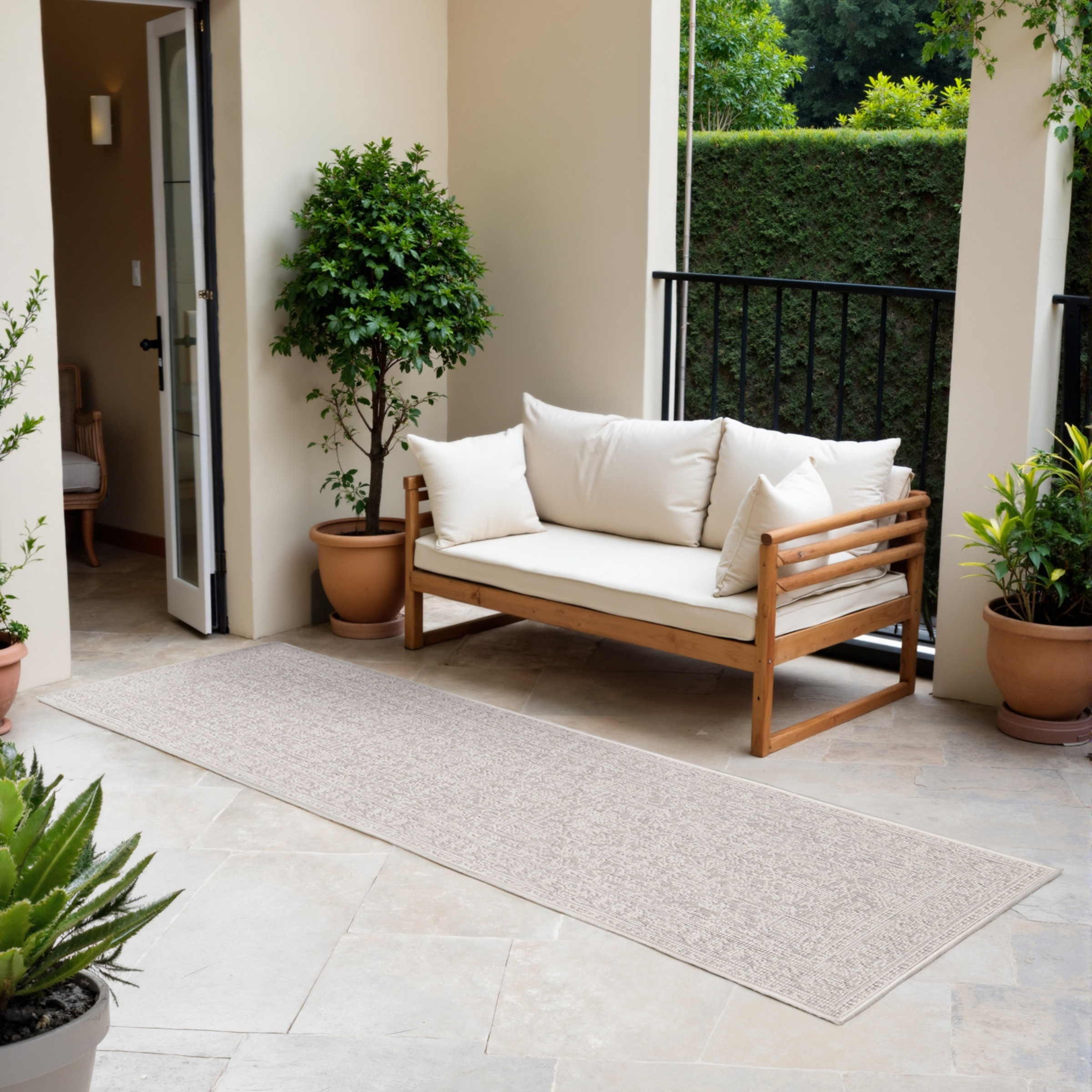 HANSE Home Outdoorteppich »Kona Wendeteppich«, rechteckig, 5 mm Höhe, In un günstig online kaufen