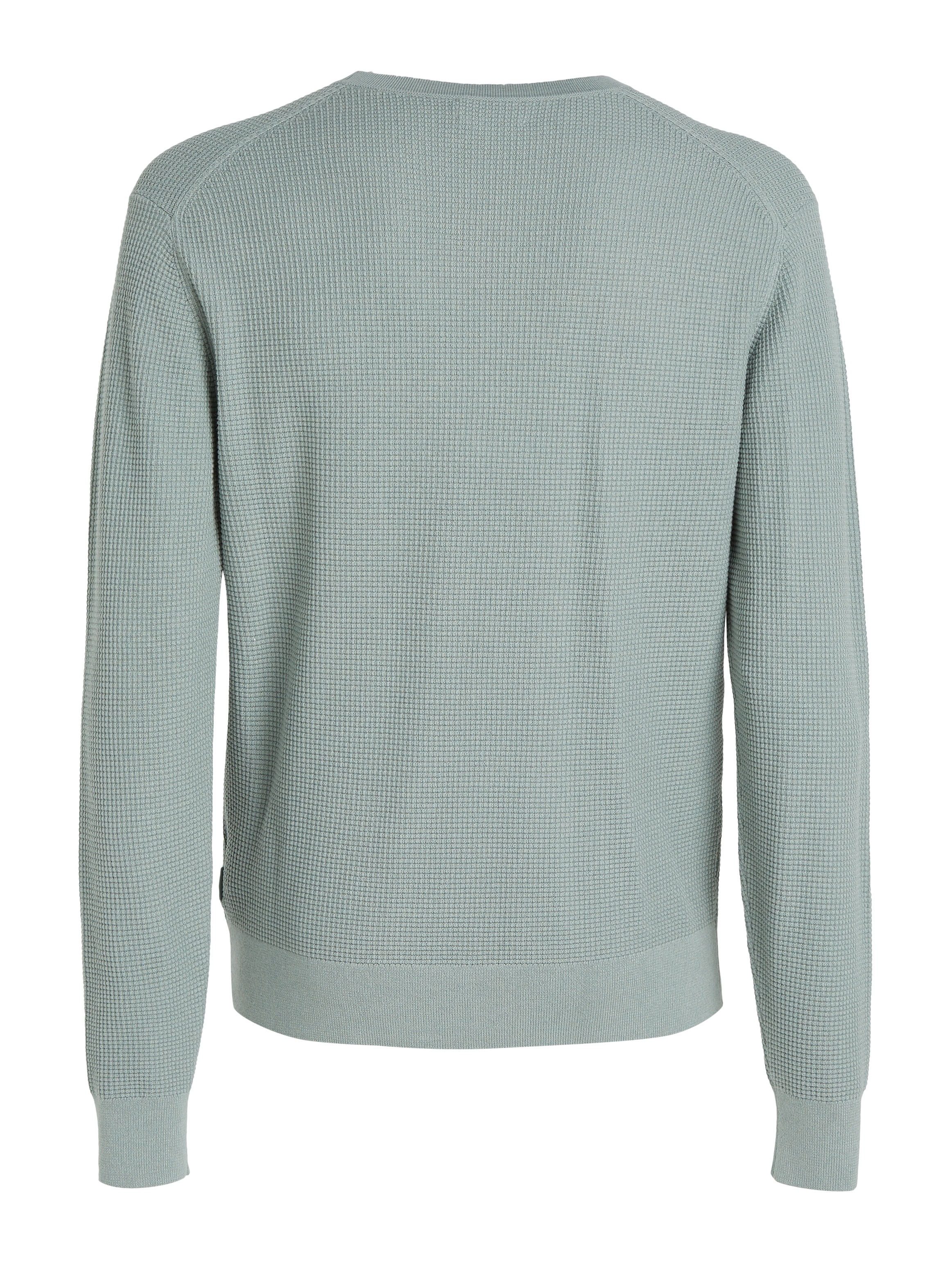 Calvin Klein Rundhalspullover »WAFFLE STRUCTURE SWEATER«, mit Markenlabel