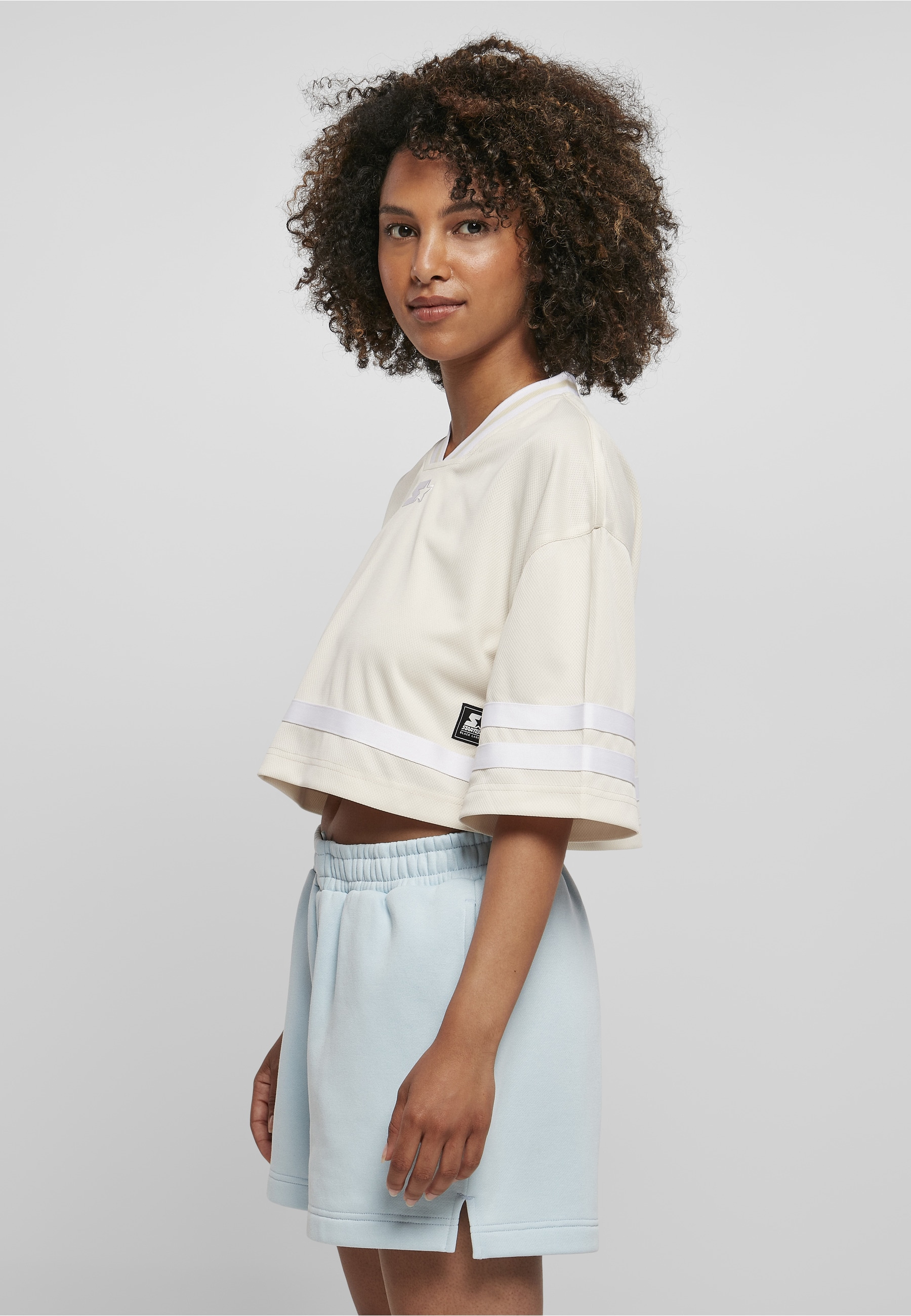 Starter Black Label Kurzarmshirt »Starter Black Label Damen Ladies Starter Cropped Mesh Jersey« 1 Stk.