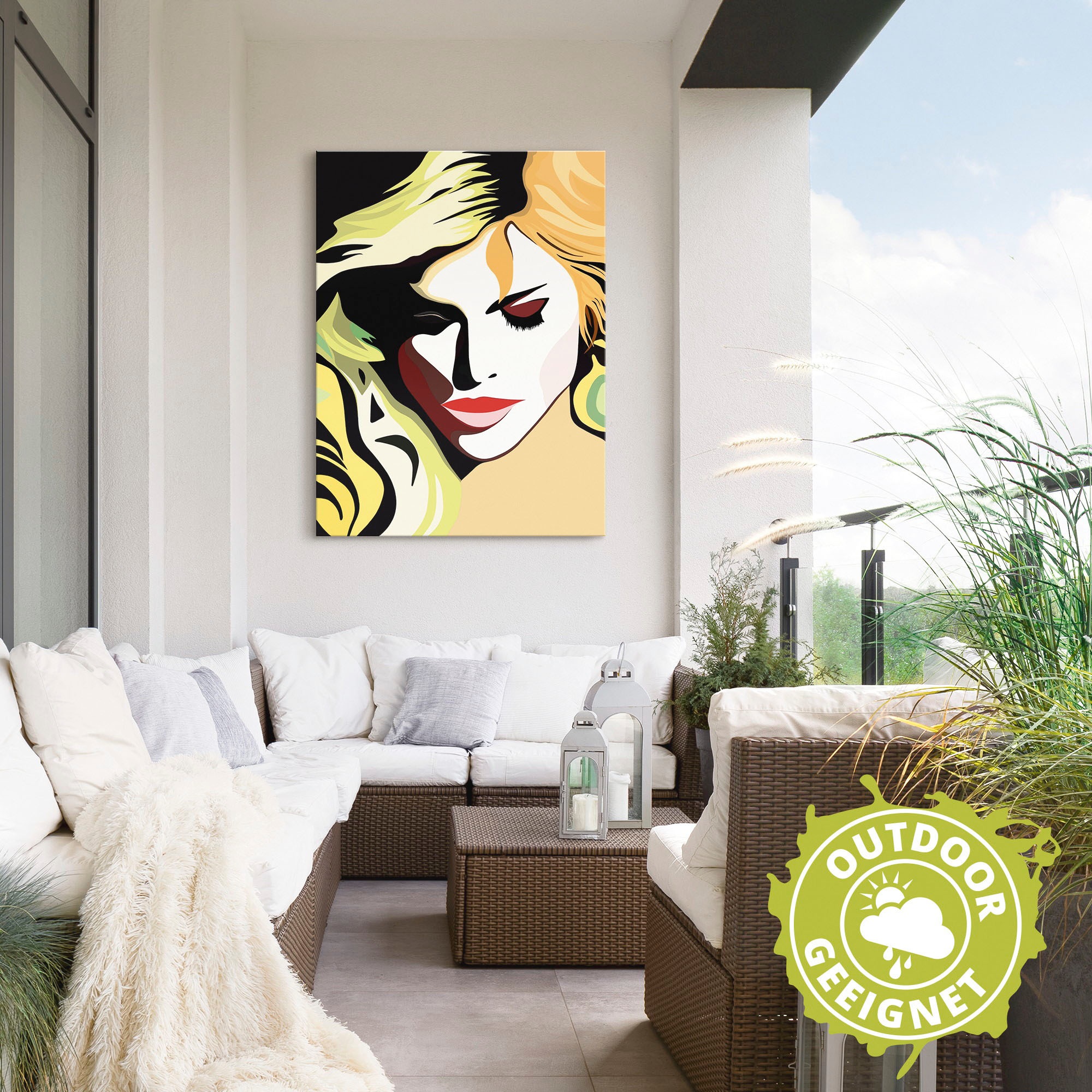 Artland Wandbild »Schöne Frau«, Frau, (1 St.), als Alubild, Outdoorbild, Leinwandbild, Wandaufkleber, versch. Größen