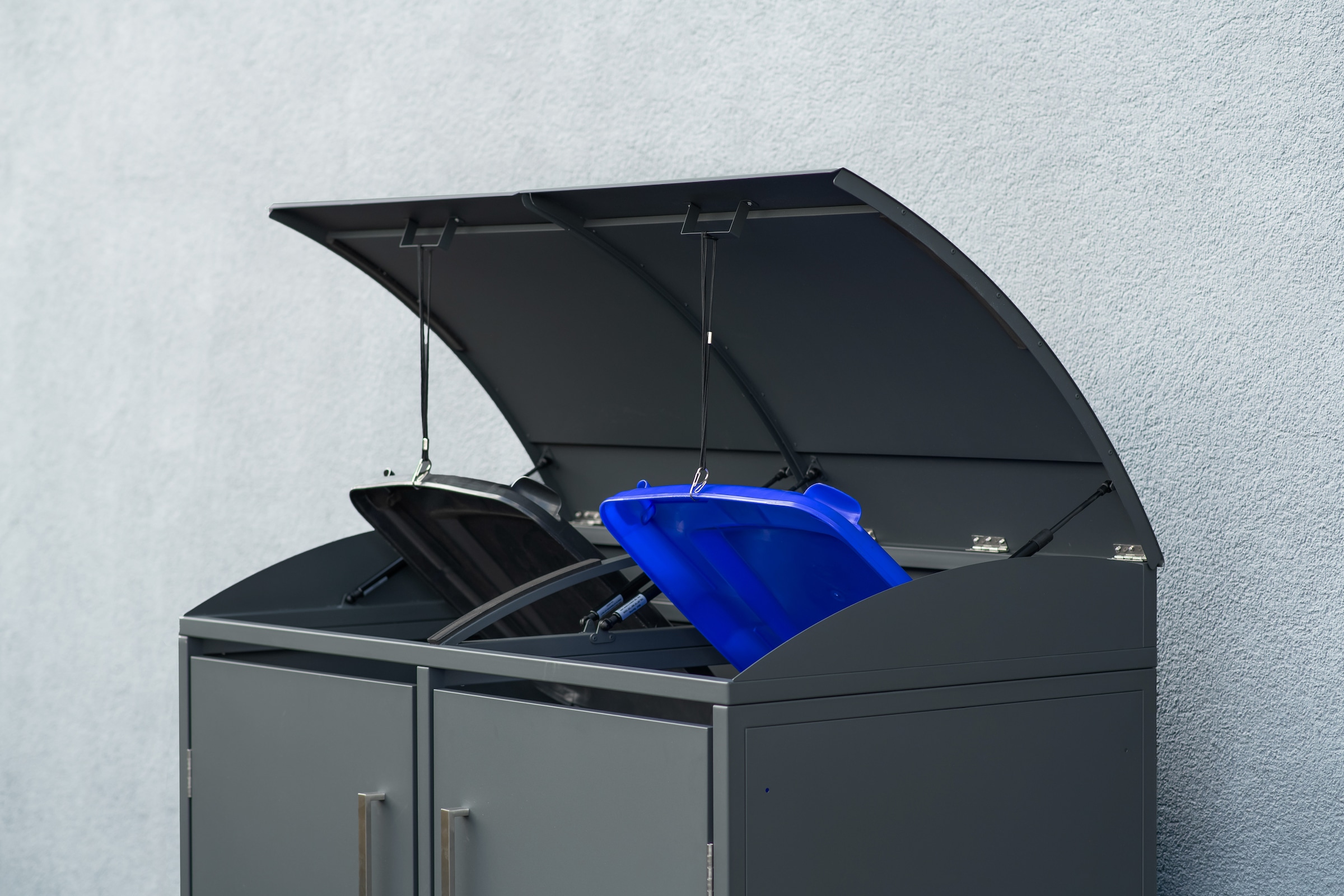 WESTMANN Mülltonnenbox »Moderna 2«, Platz für 2 Mülltonnen je 240 L, BxHxT: 139x83x135 cm