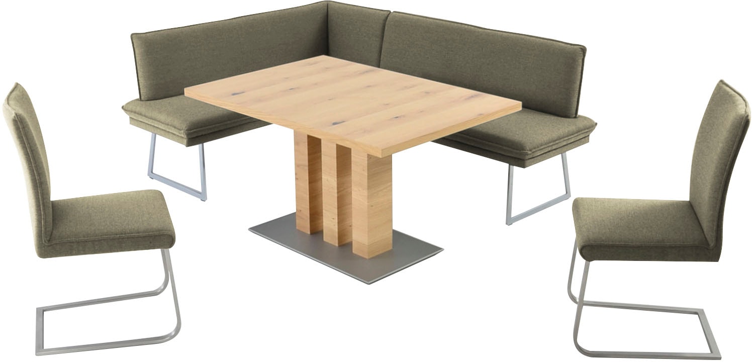 K+W Komfort & Wohnen Essgruppe »Santos III« 4 Stk. tlg. gepolsterte Eckbank günstig online kaufen