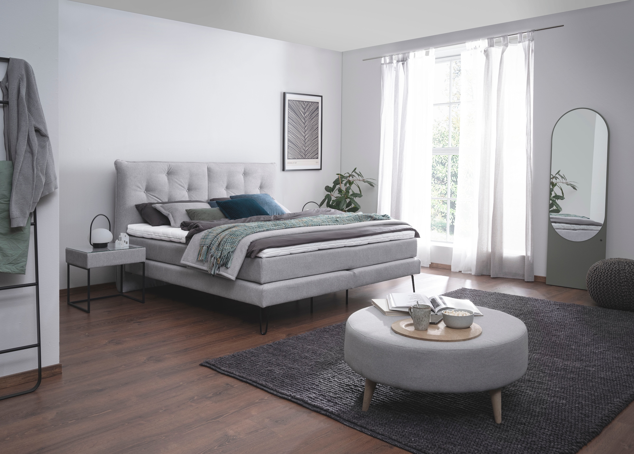 alina Boxspringbett »Longon inkl. Matratze und Komfortschaum-Topper, Breite 180x200cm«, erhältlich in verschiedenen Härtegraden