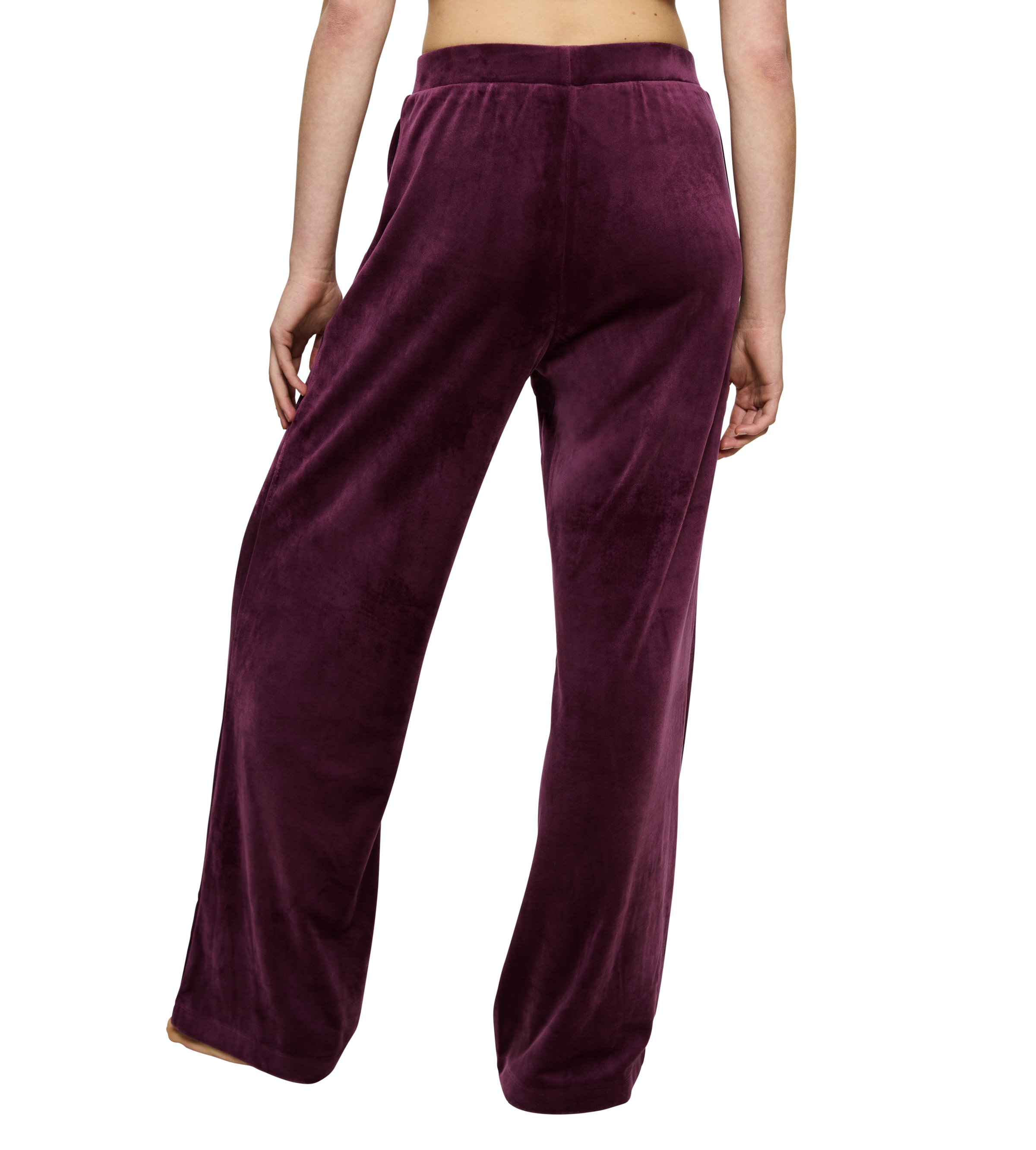 Triumph Homewearhose »Sensual Velour Wide Leg Trousers«, elegante lässige Passform