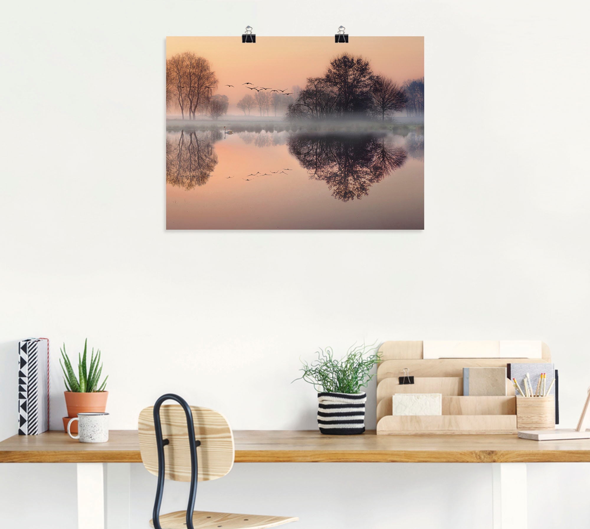 Artland Wandbild »Früh morgens am See....«, Gewässer, (1 St.), als Leinwandbild, Poster, Wandaufkleber in verschied. Größen