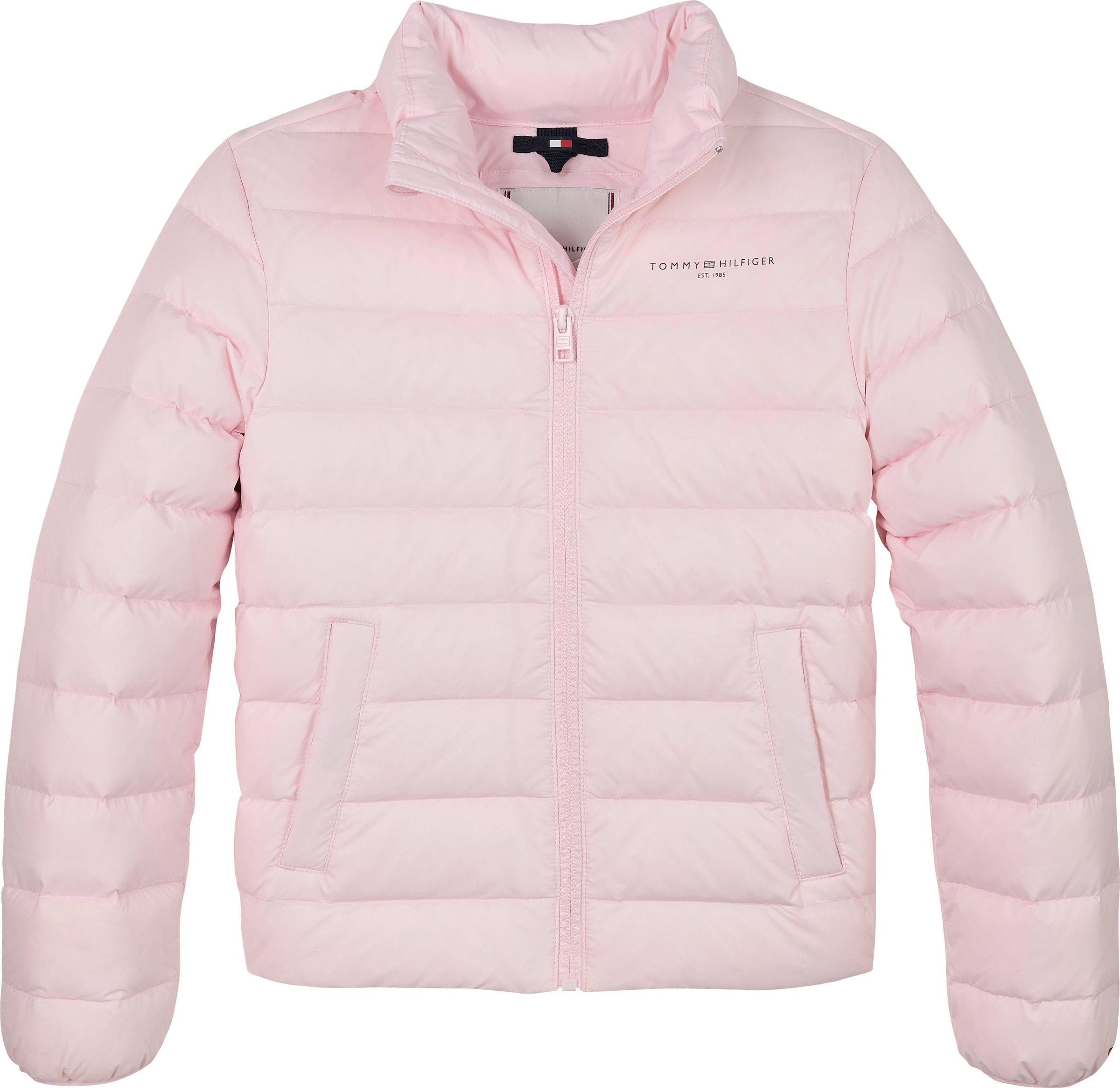 Tommy Hilfiger Steppjacke »ESSENTIAL LIGHT DOWN JACKET«, für Kinder bis 16 Jahre, Logodruck auf der Brust