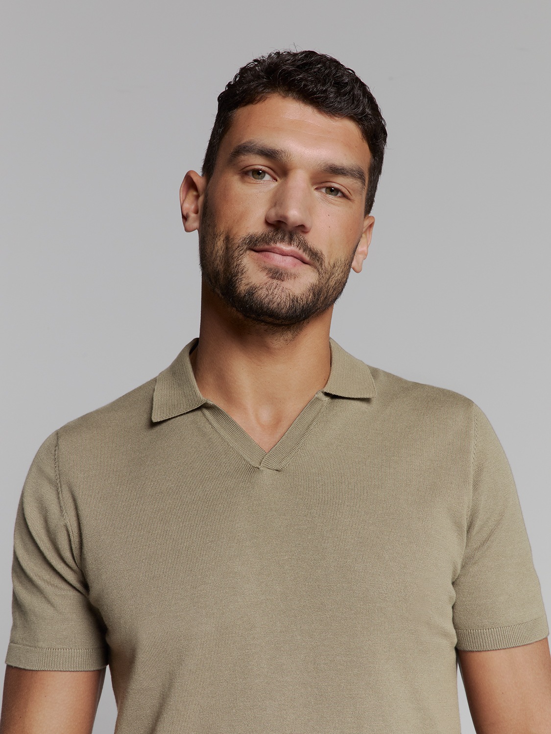 NO EXCESS T-Shirt »No Excess Poloshirt mit kurzen Ärmeln«