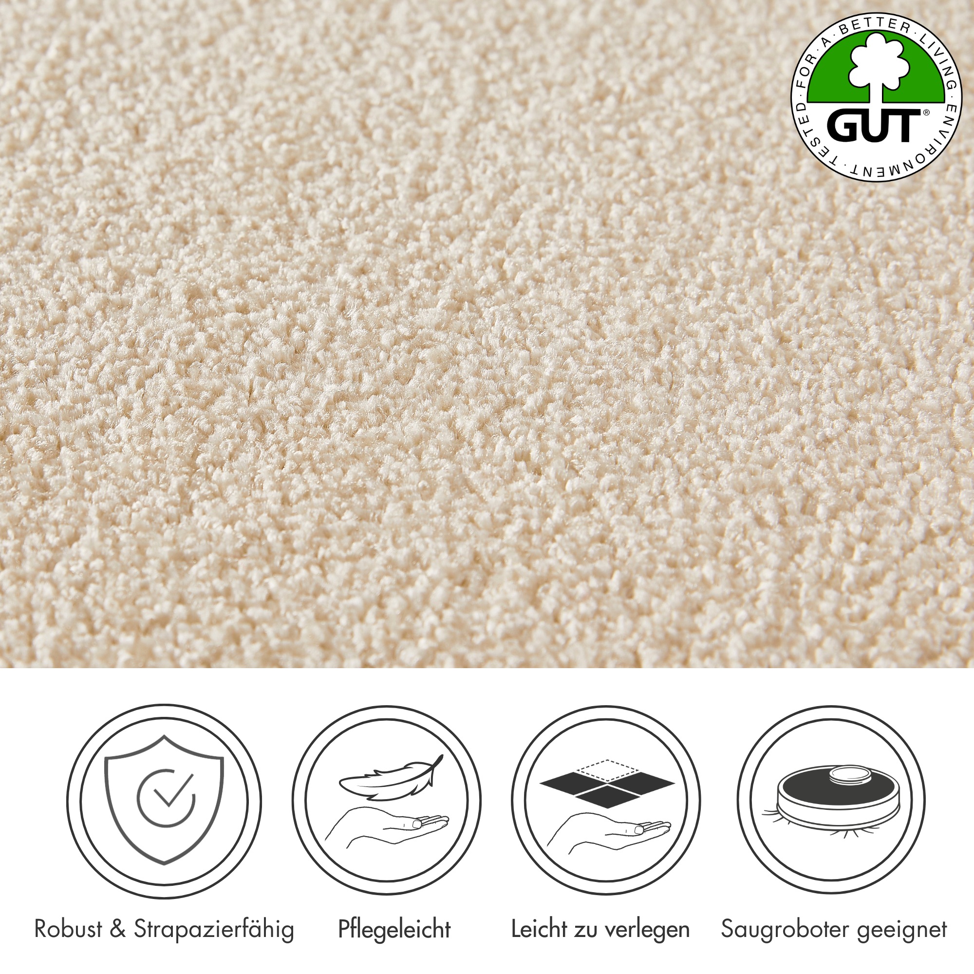 Andiamo Teppichboden »Verona, Velours, Made in Belgium«, rechteckig, 6 mm H günstig online kaufen