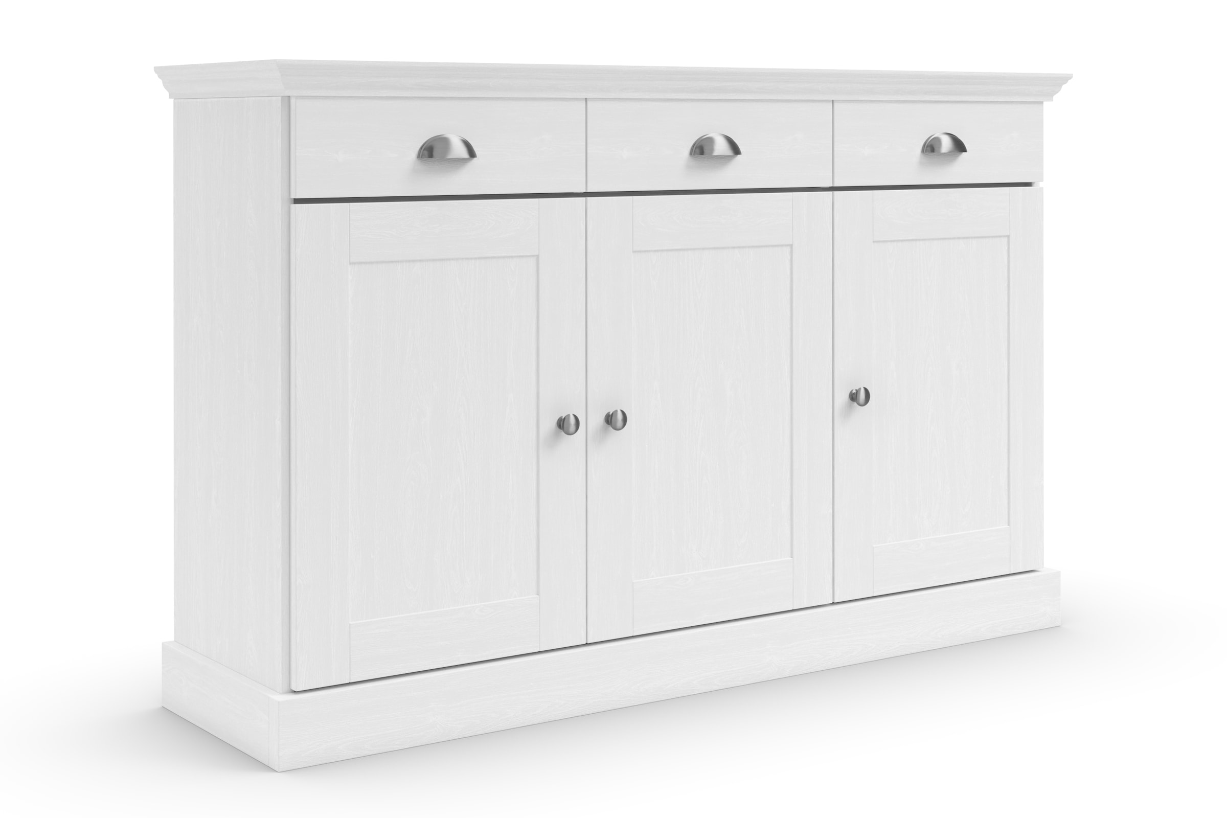 Home affaire Sideboard »Motala«, Kommode, 3 Schubladen und 2 verstellbare E günstig online kaufen