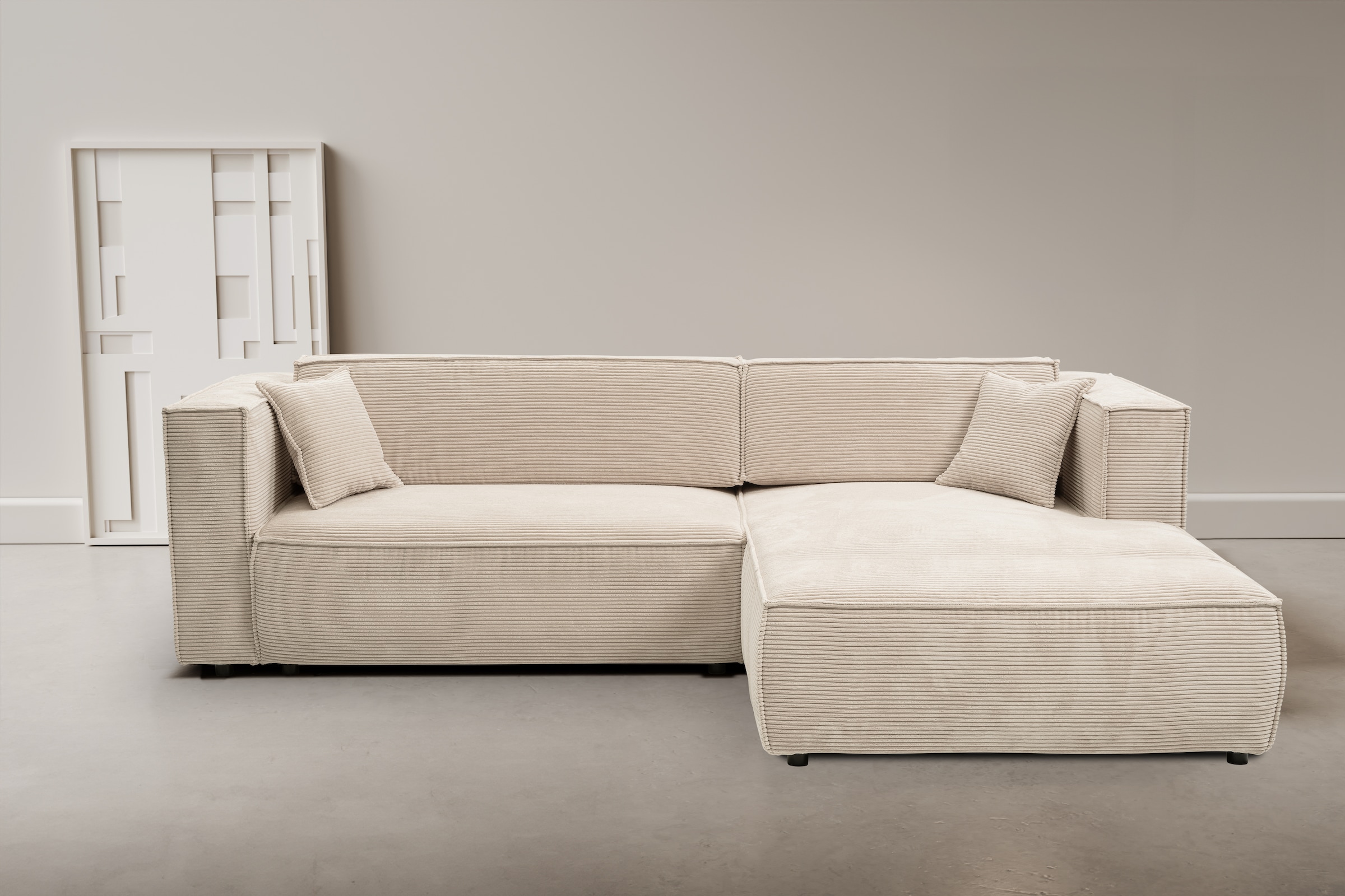 WERK2 Ecksofa »Atlanta-New, modernes Design, Stellmaße 295x182 cm, L-Form, günstig online kaufen