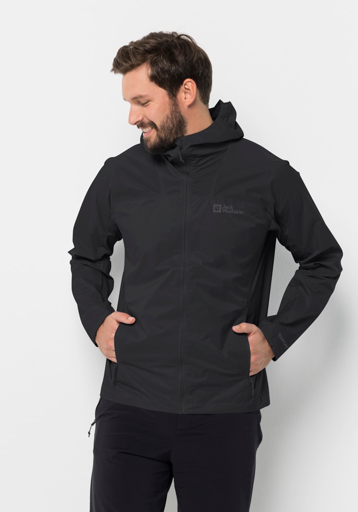 Jack Wolfskin Outdoorjacke »PRELIGHT 2.5L JKT M«, mit Kapuze