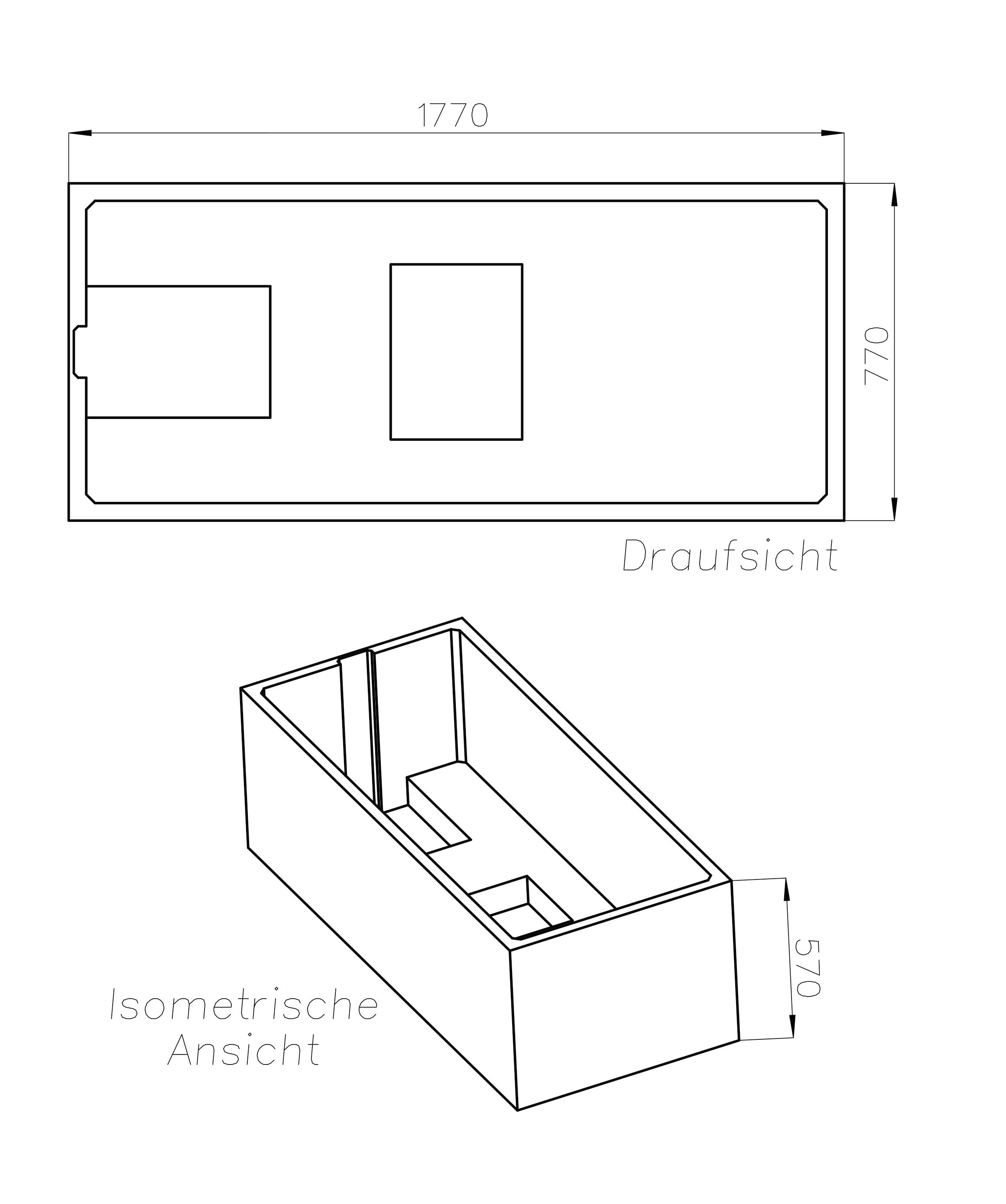 OTTOFOND Einbauwanne »Körperformwanne«, (Set, 4 tlg.), 180x80 cm, mit Wannenträger, Ablaufgarnitur und Fugendichtband