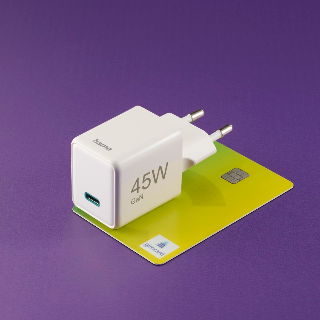 Hama Schnelllade-Gerät »Schnellladegerät (USB-C, PD/QC, extraklein 3,8 x 3,0 x 3,6 cm, 45 W)« 1 Stk. tlg.