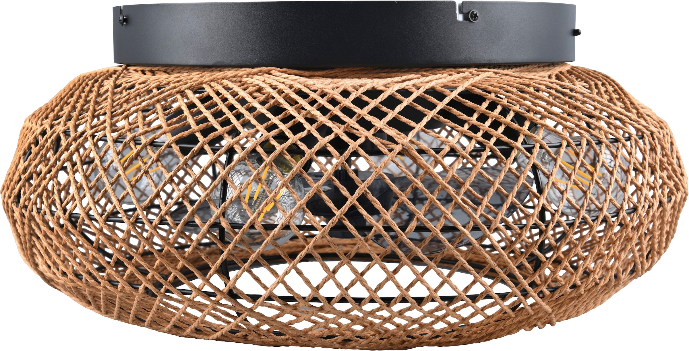 REALITY Leuchten Deckenleuchte »LILLESAND Deckenventilator mit Beleuchtung Fernbedienung Timer 3Stufen«, 4 flammig, Leuchtmittel E27 | Leuchtmittel wechselbar-ohne Leuchtmittel, Deckenventilator exkl. 4xE27 Leuchtmittel, Sommer- & Winterfunktion