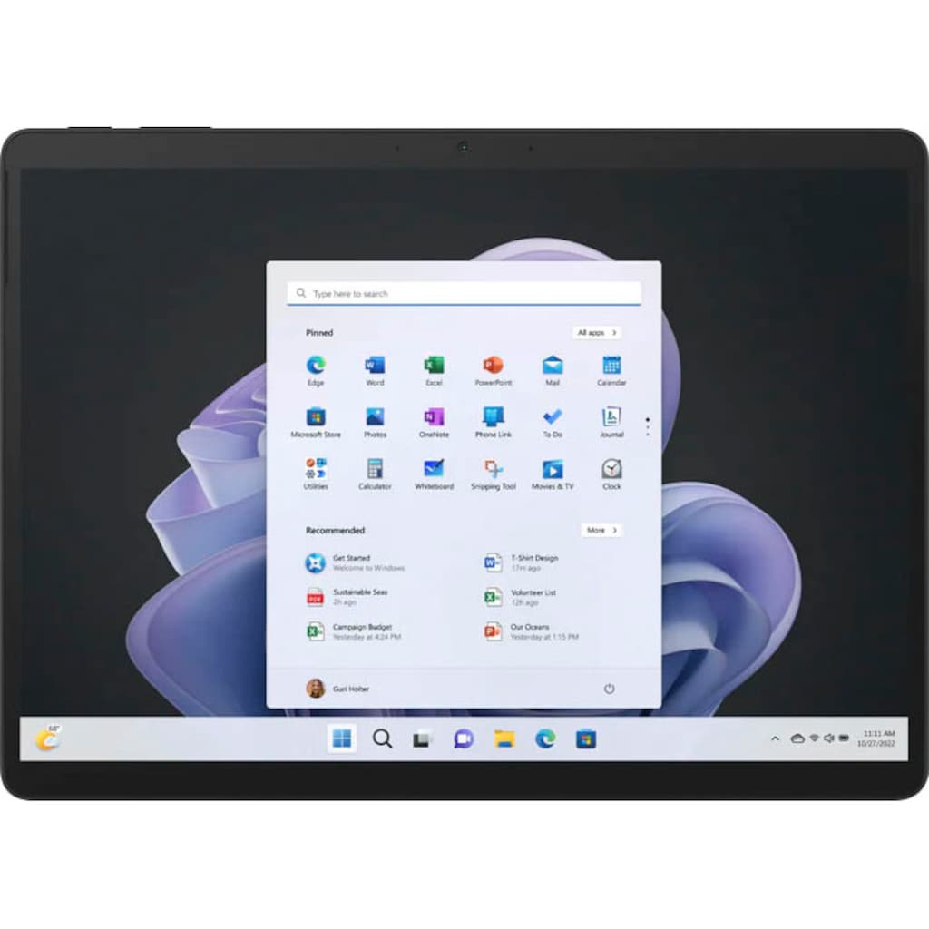 Microsoft Convertible Notebook »Surface Pro 9«, 33 cm, / 13 Zoll, Intel, Core i7, Iris Xe Graphics, 512 GB SSD