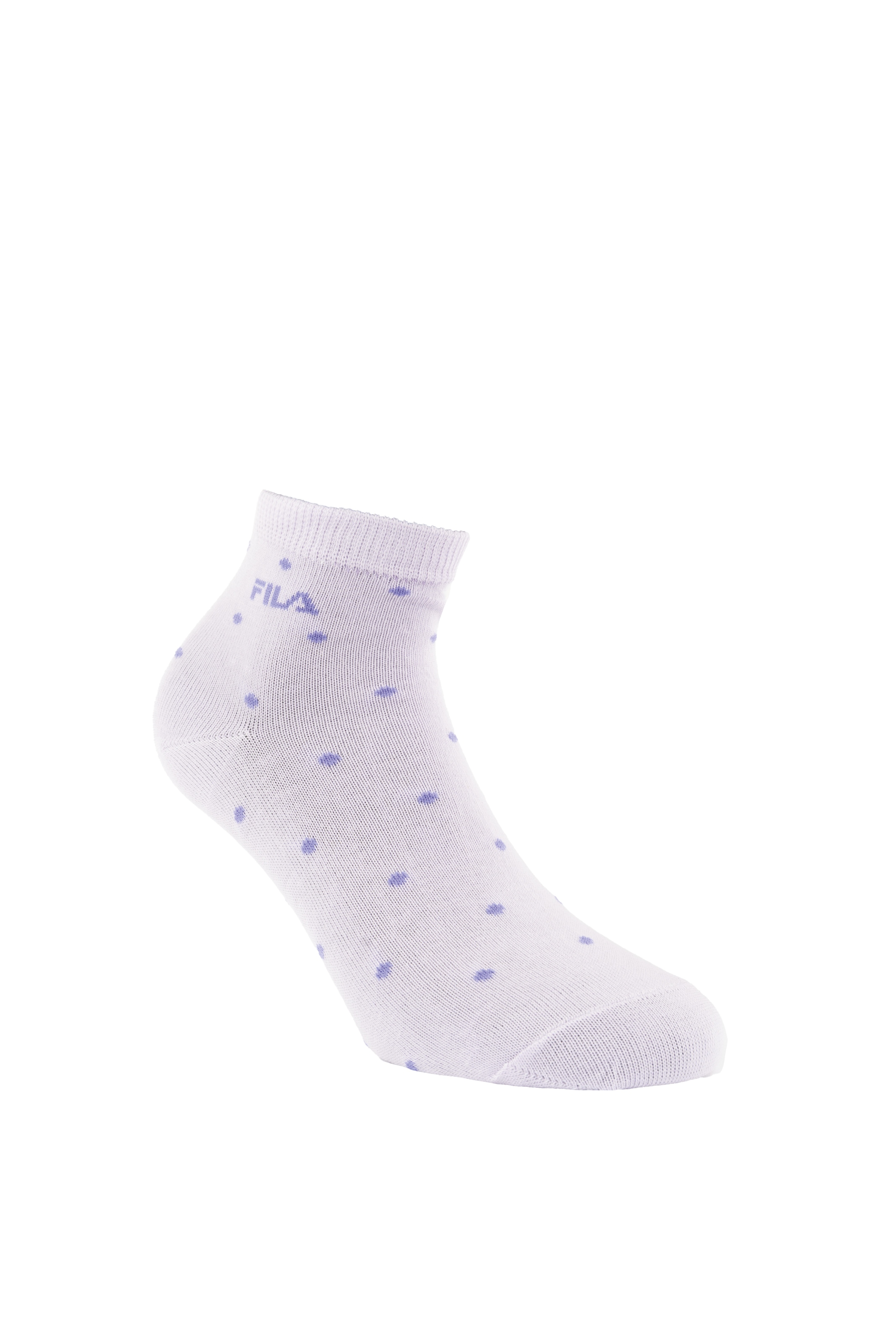 Fila Kurzsocken 3 Paar,  mit schmalem Rippenbündchen, gepunktet, Cotton-Mix