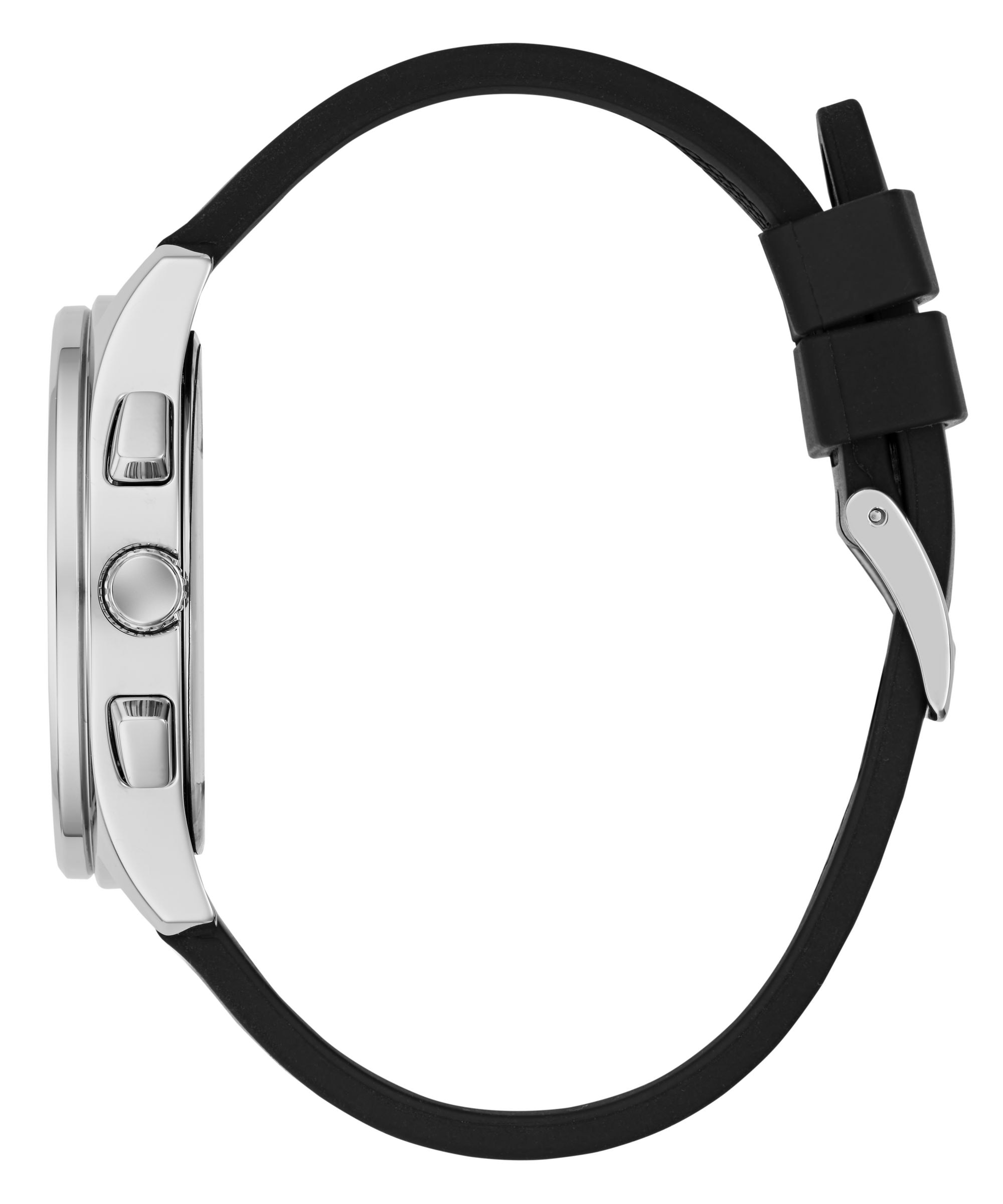 Guess Multifunktionsuhr »PALMER« Quarzuhr, Armbanduhr, Herrenuhr, Silikonarmband, analog, Wochentag