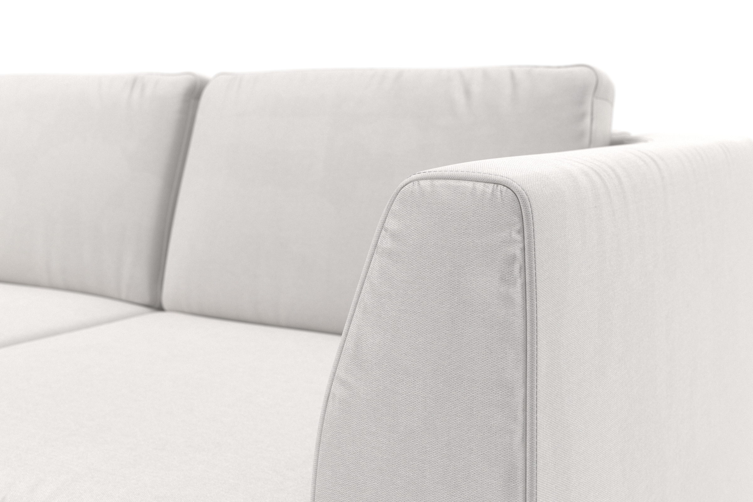 sit&more Ecksofa »Olsen L-Form«, inklusive Sitztiefenverstellung, wahlweise mit Bettfunktion, 15cm hoch