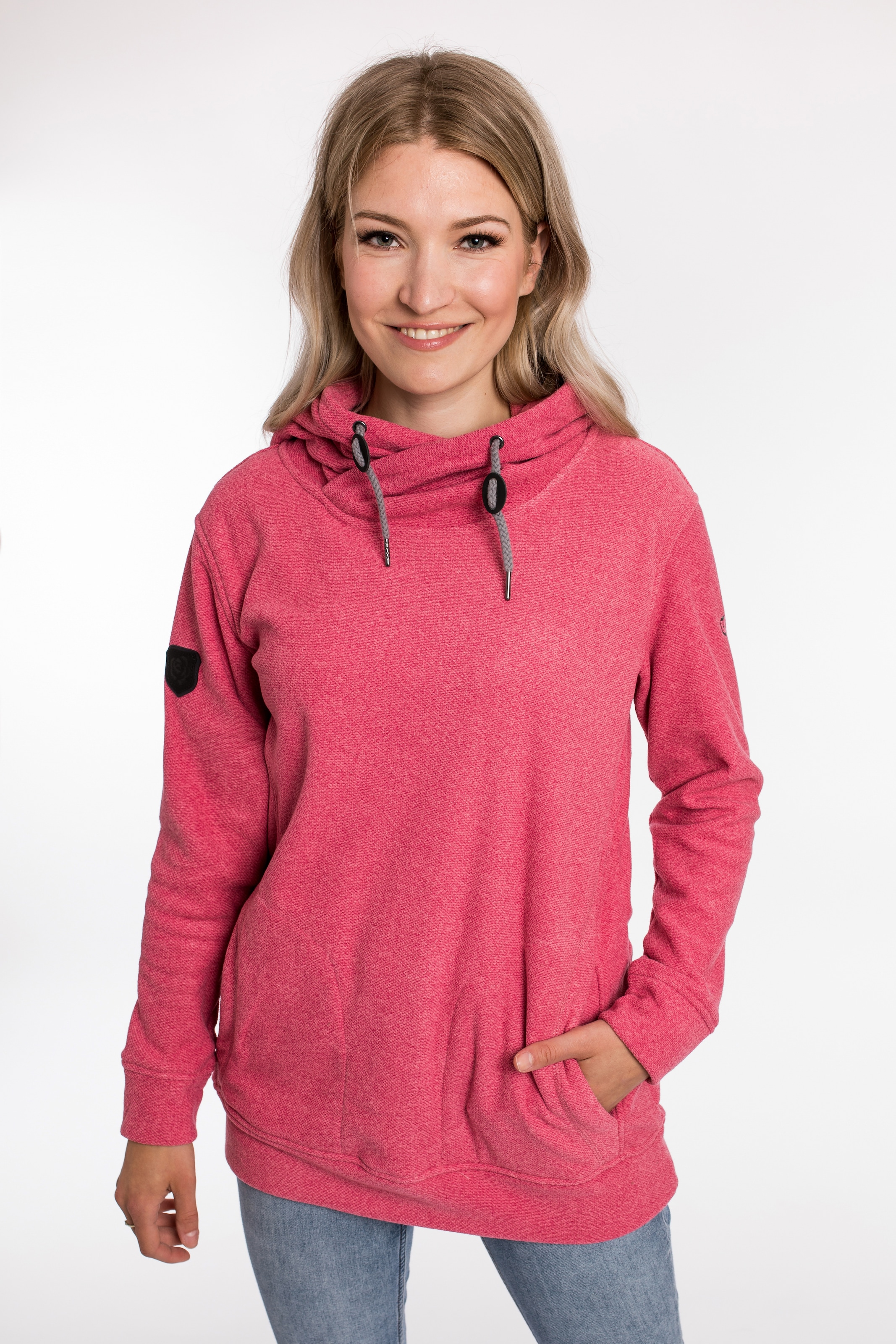 DEPROC Active Kapuzensweatshirt »SWEAT ALBERTA WOMEN«, aus funktionalem Piqué-Fleece
