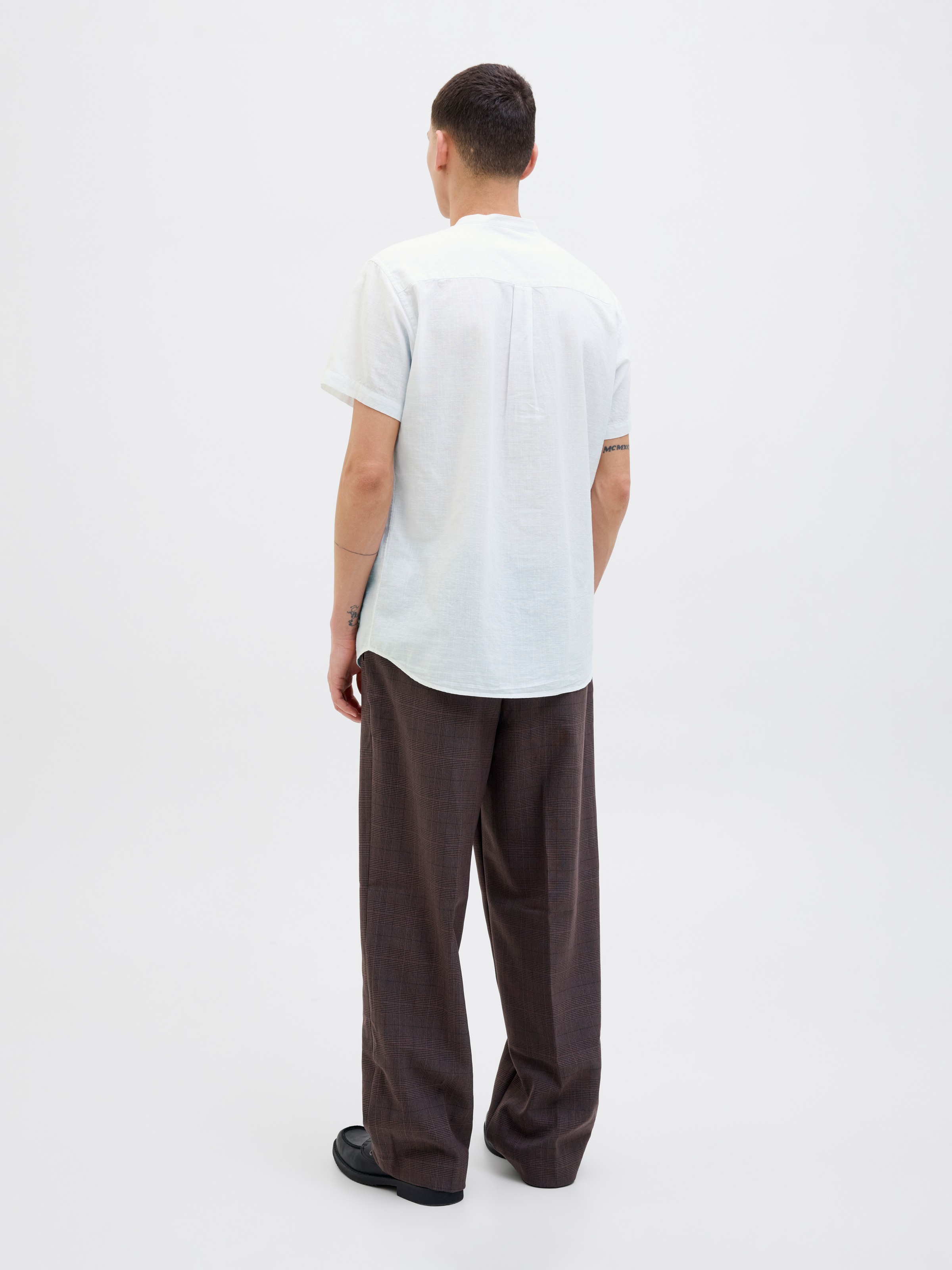 Jack & Jones Kurzarmhemd »JJESUMMER BAND SHIRT SS SN«, mit Bandkragen