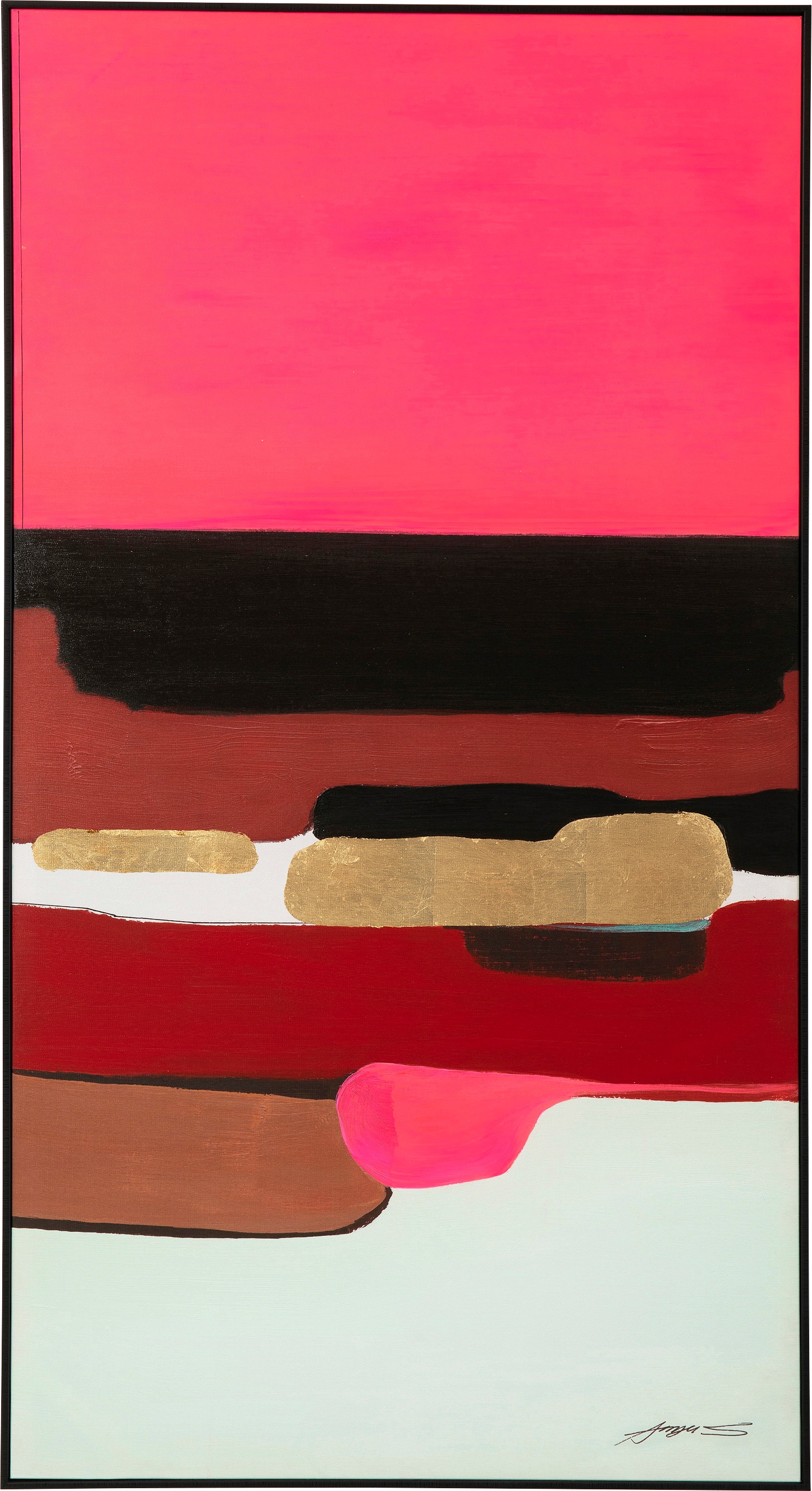 Kare Design Bild mit Rahmen »Gerahmtes Bild Abstract Shapes« günstig online kaufen